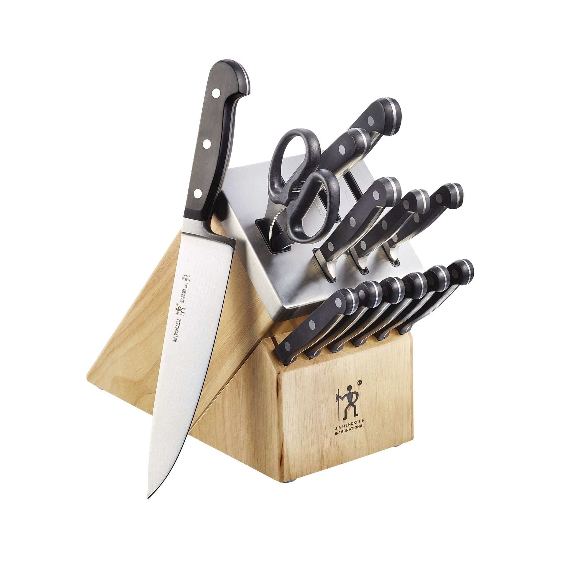 HENCKELS Classic 14 Piece Self Sharpening Block Set-Knife Block-DECOROLALA