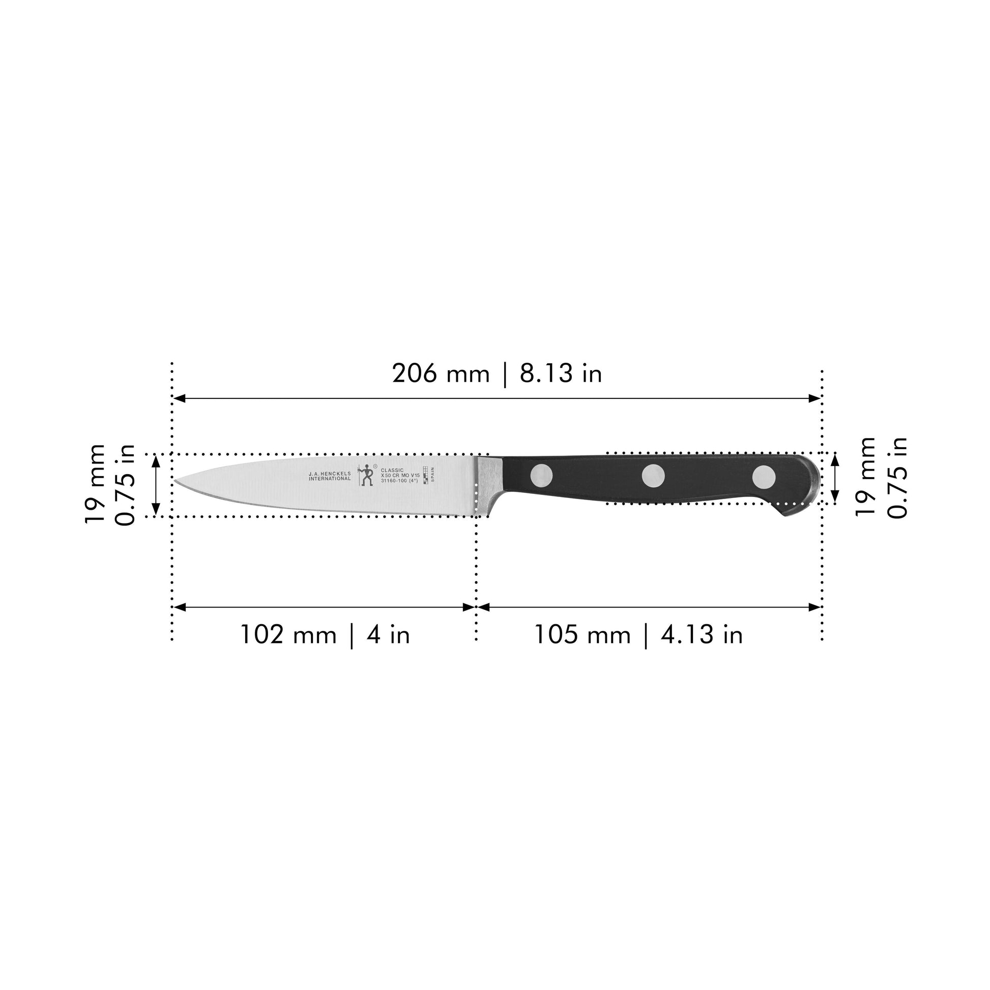 HENCKELS Classic 4 inch Paring Knife-Paring Knife-DECOROLALA