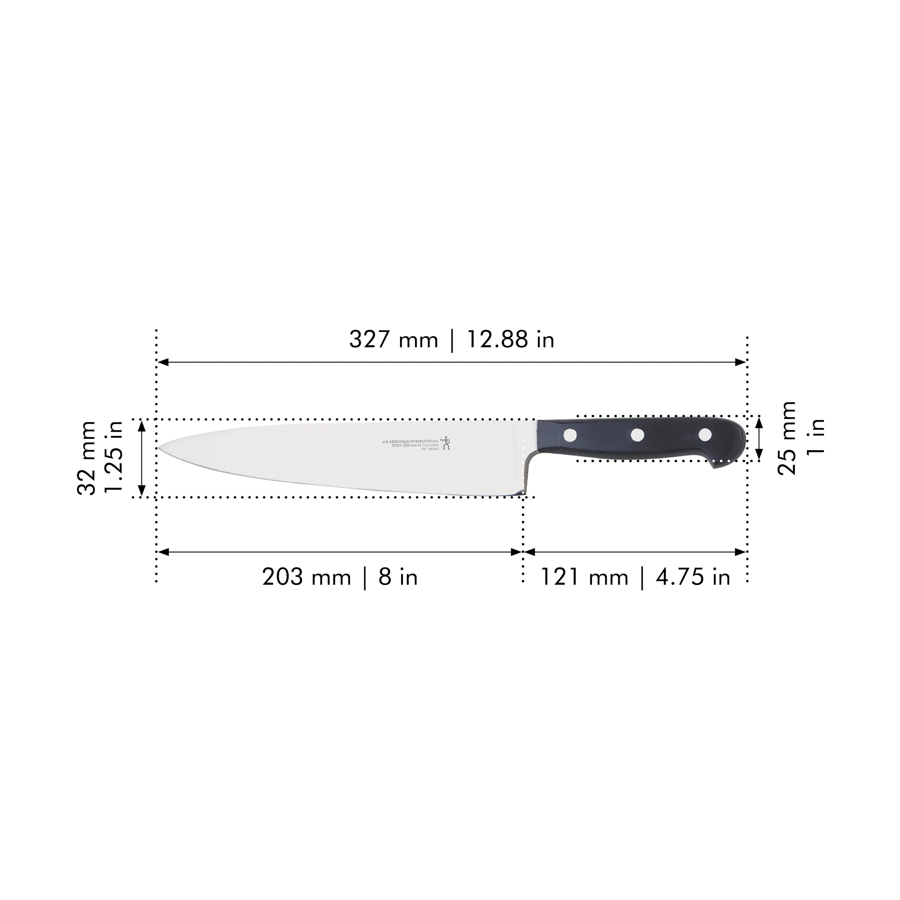 HENCKELS Classic 8" Chef's Knife Stainless Steel-Chef Knife-DECOROLALA