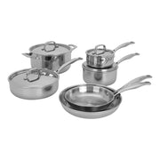 HENCKELS Classic Clad Elite 10 Piece 18/10 Stainless Steel Cookware Set-Cookware-DECOROLALA