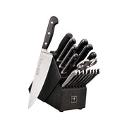 HENCKELS Classic Precision 18 Piece Knife Block Set, Brown-Black-Knife Block-DECOROLALA