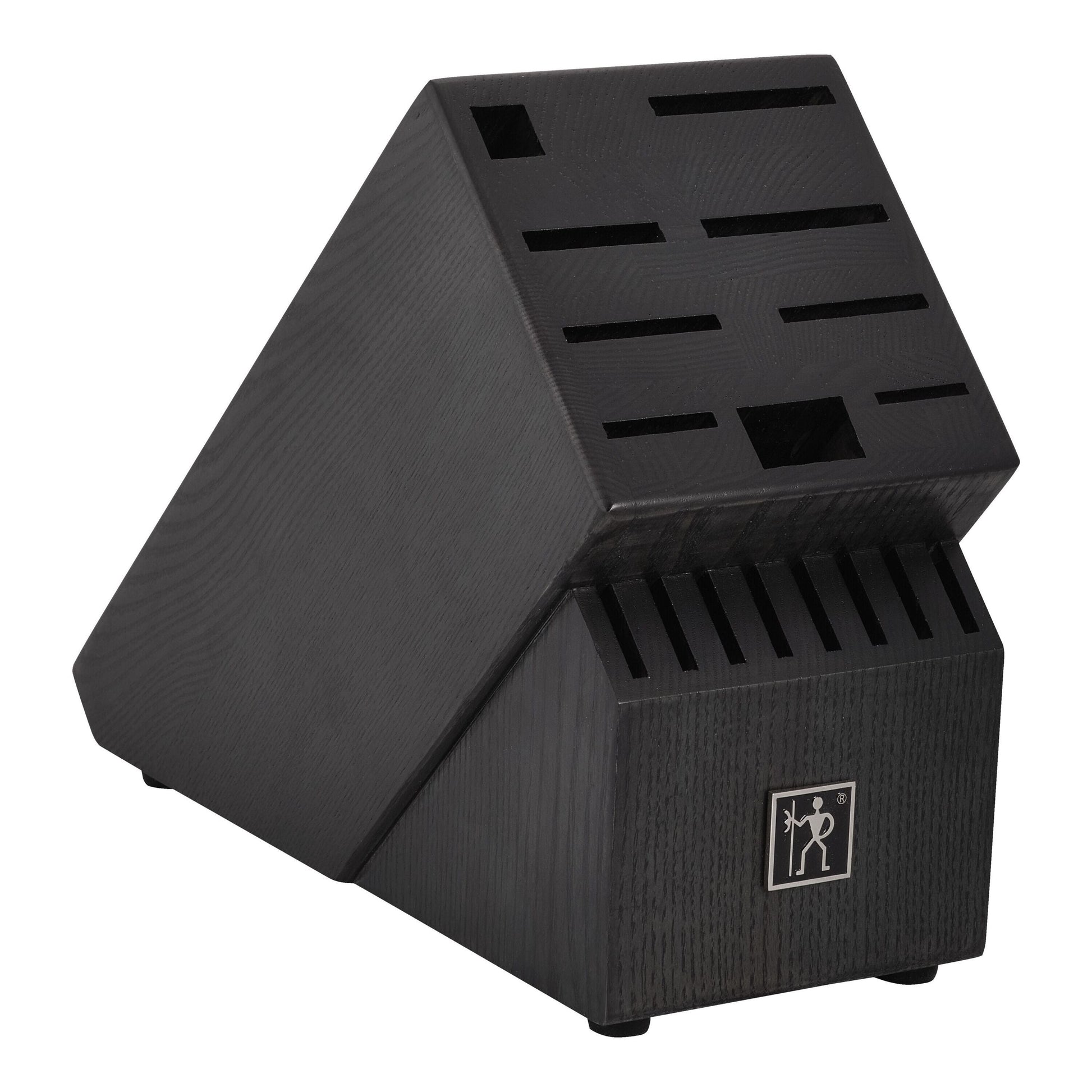 HENCKELS Classic Precision Knife Block Empty, Brown-Black-Knife Block-DECOROLALA