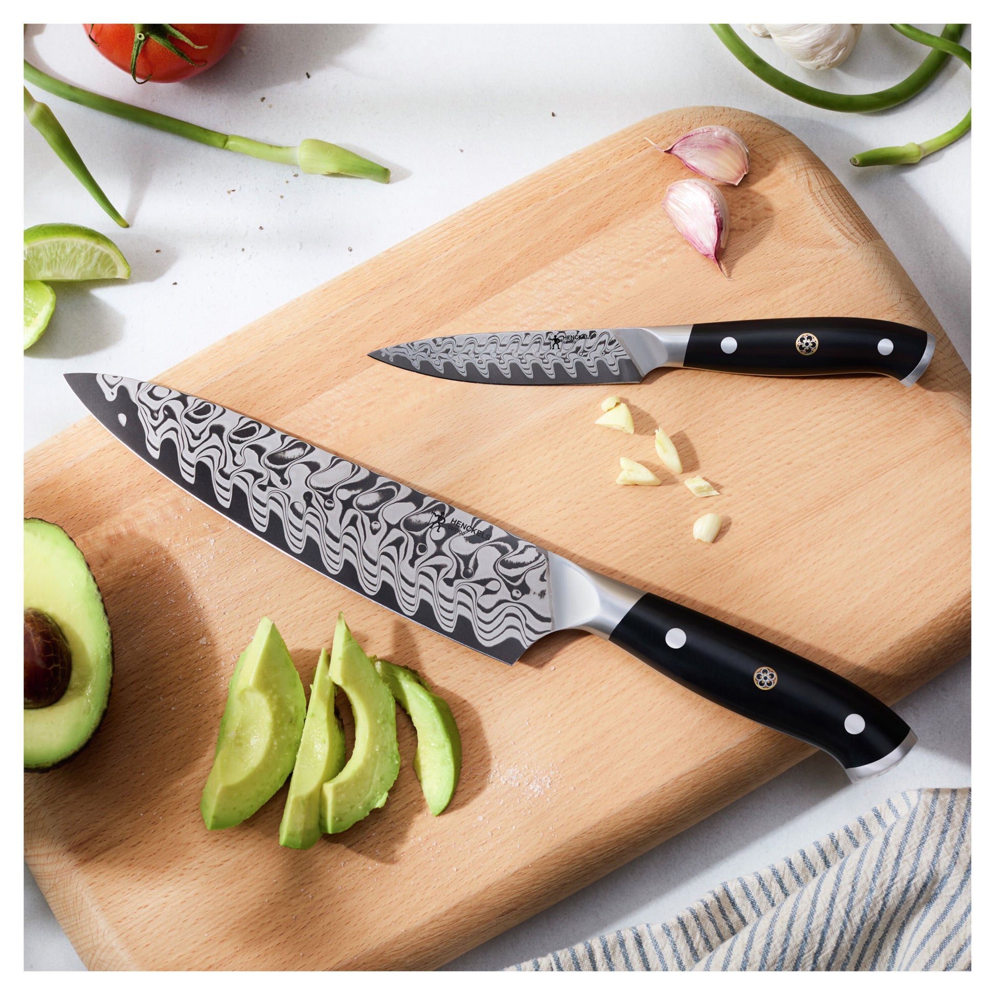 HENCKELS Compass Damascus 6 Piece, Knife Set-Knife Set-DECOROLALA