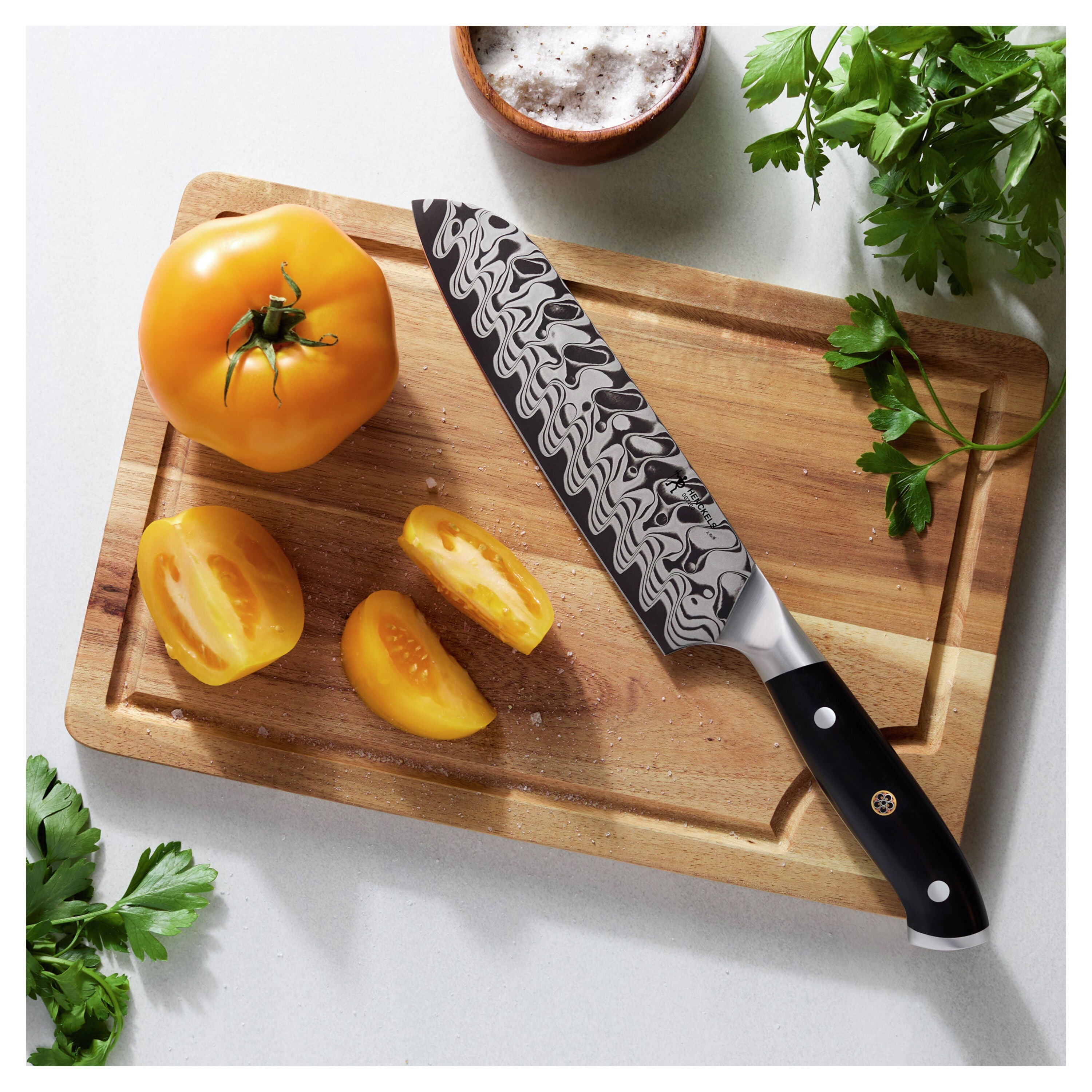 HENCKELS Compass Damascus 7" Santoku Knife-Santoku Knife-DECOROLALA