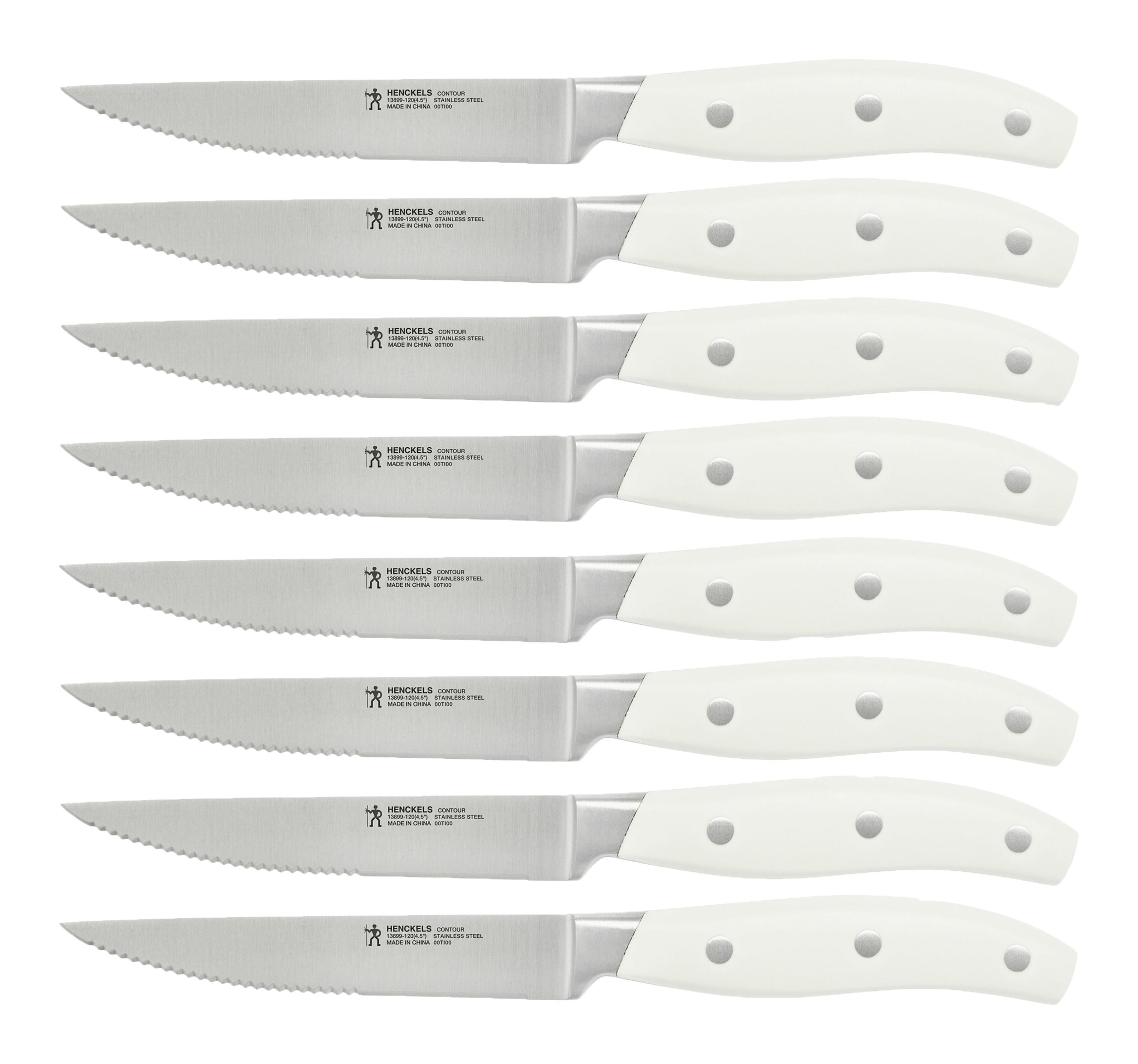 HENCKELS Contour 8 Piece Steak Set, White-Kitchen Tool-DECOROLALA