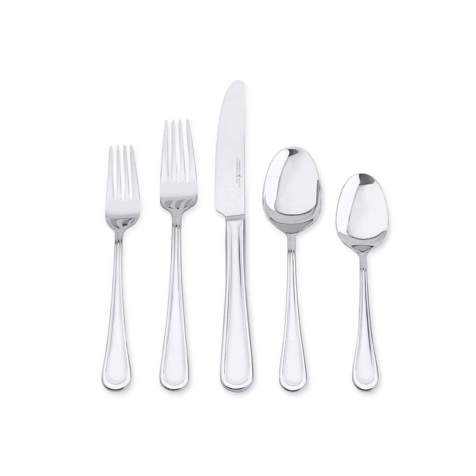 HENCKELS Cottage 45pc Flatware Set - Polished Stainless-Flatware Set-DECOROLALA