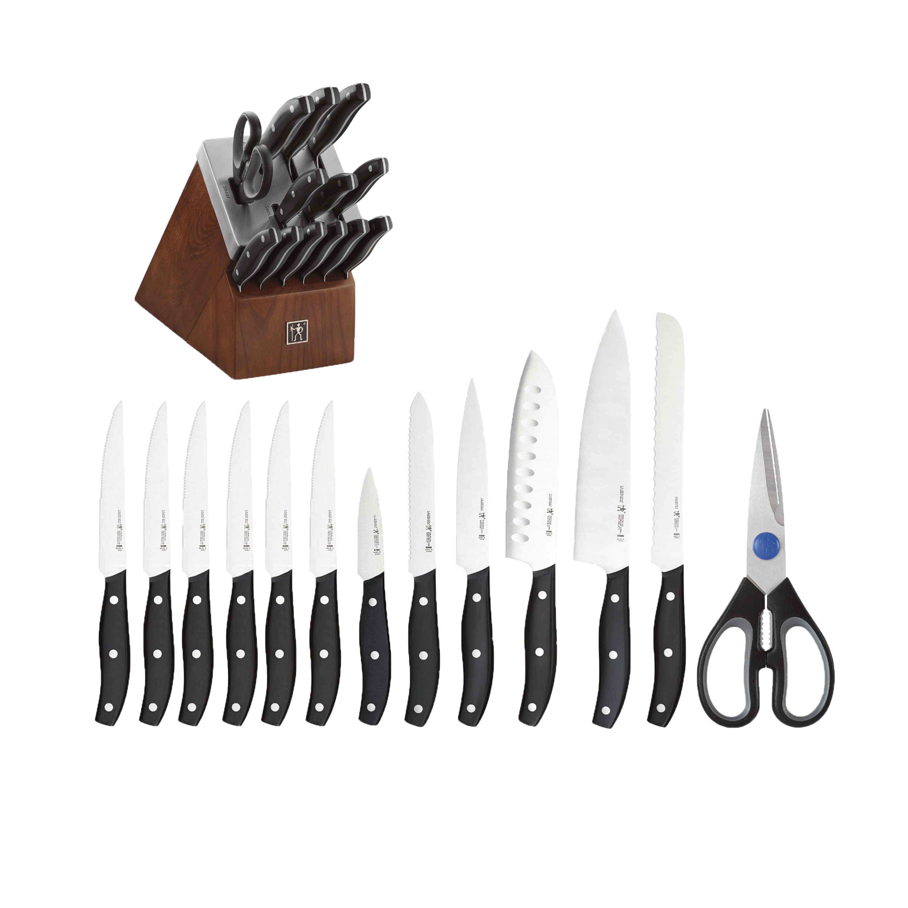 HENCKELS Definition 14 Piece Self-Sharpening Knife Block Set-Knife Block-DECOROLALA
