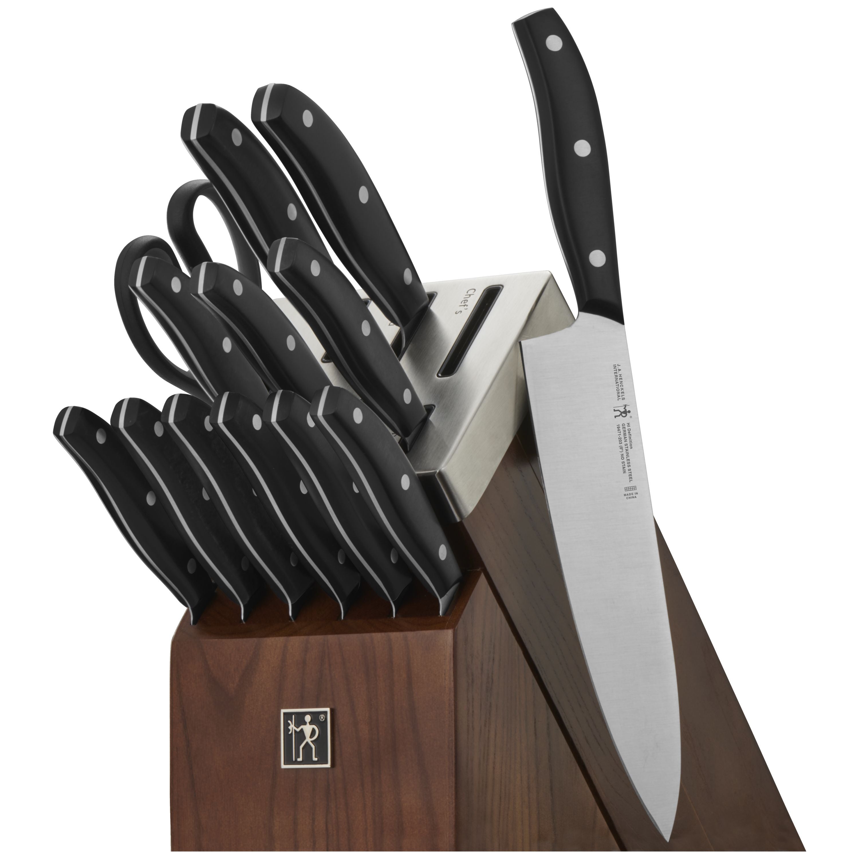 HENCKELS Definition 14 Piece Self-Sharpening Knife Block Set-Knife Block-DECOROLALA