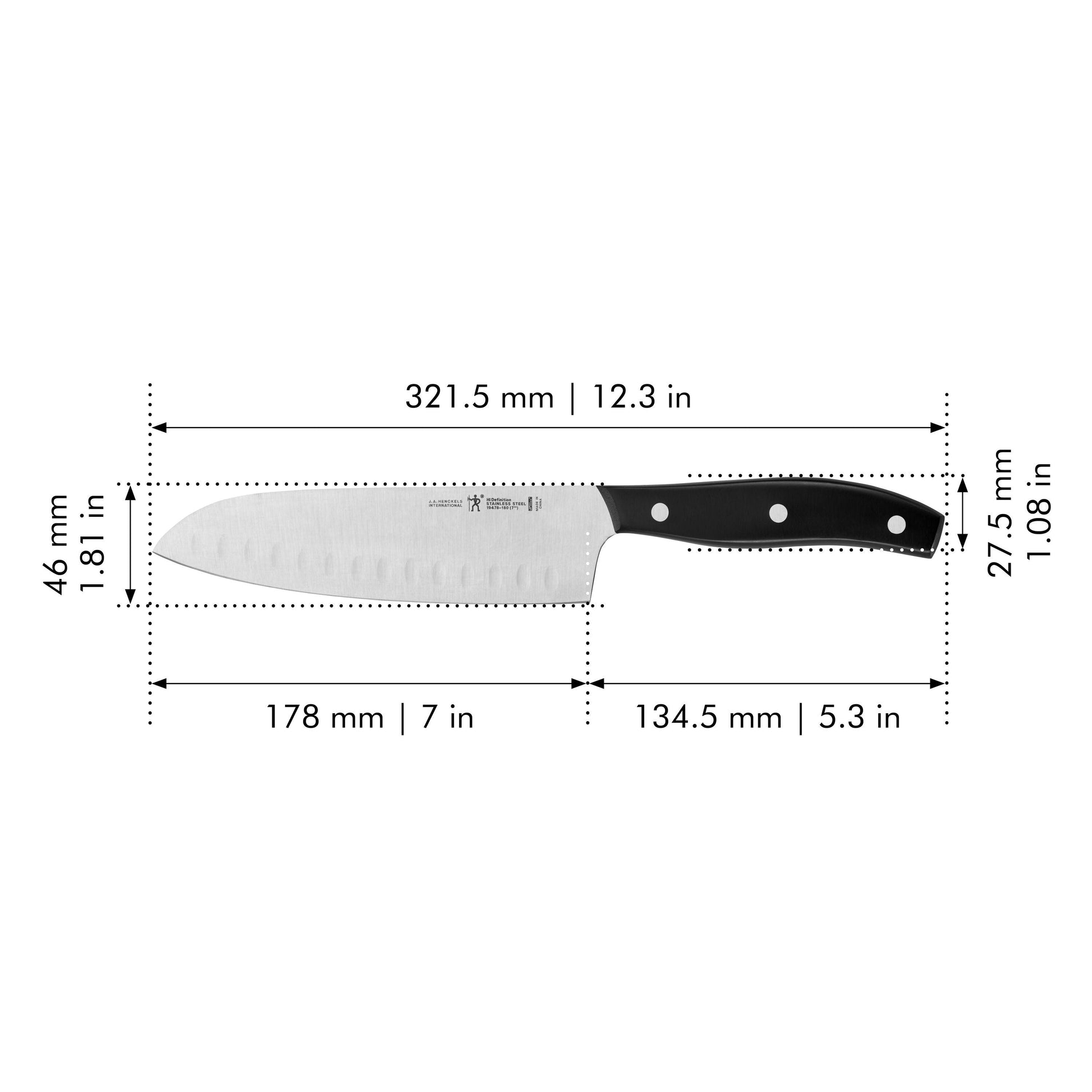 HENCKELS Definition 7 Inch Santoku-Santoku Knife-DECOROLALA