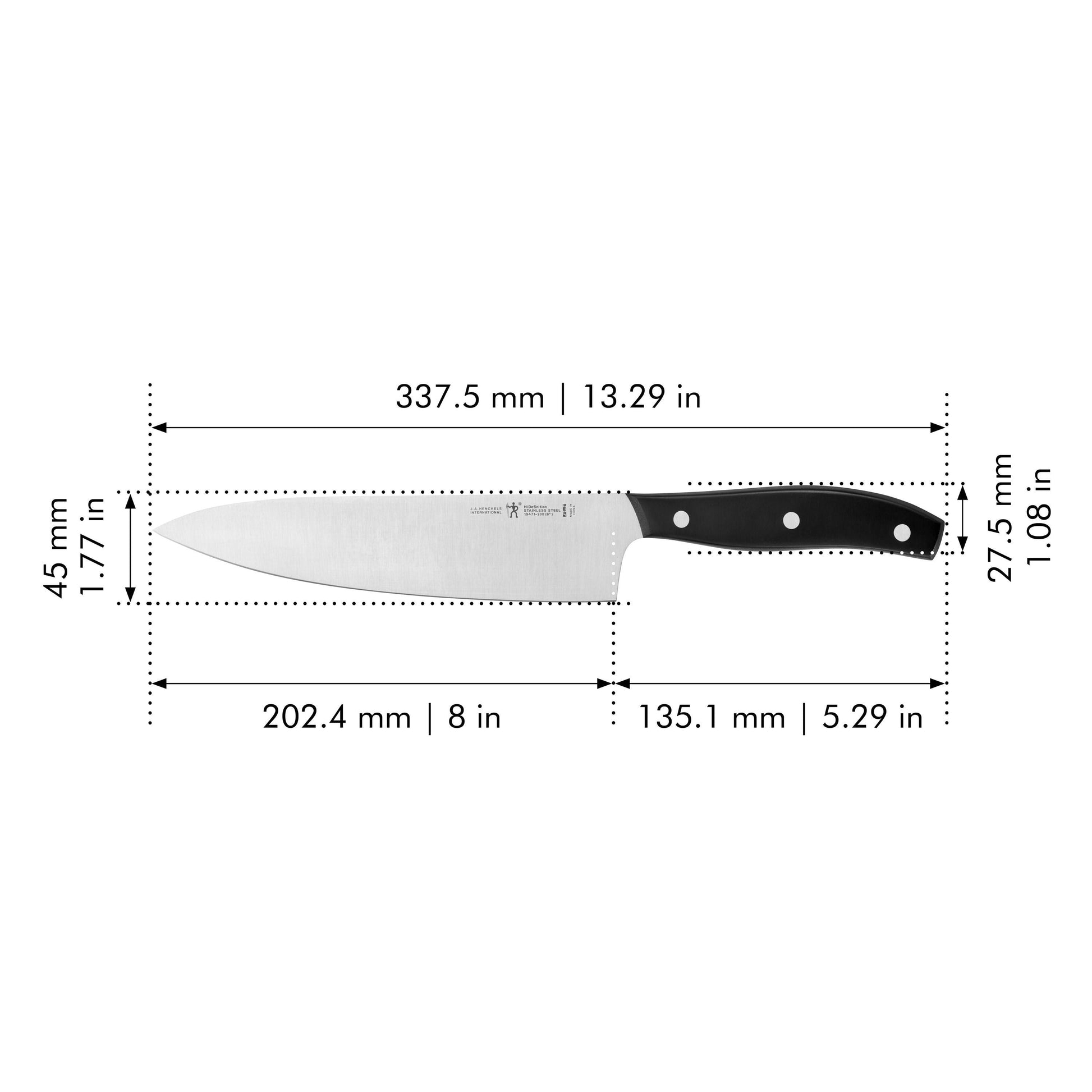 HENCKELS Definition 8" Chef's Knife-Chef Knife-DECOROLALA