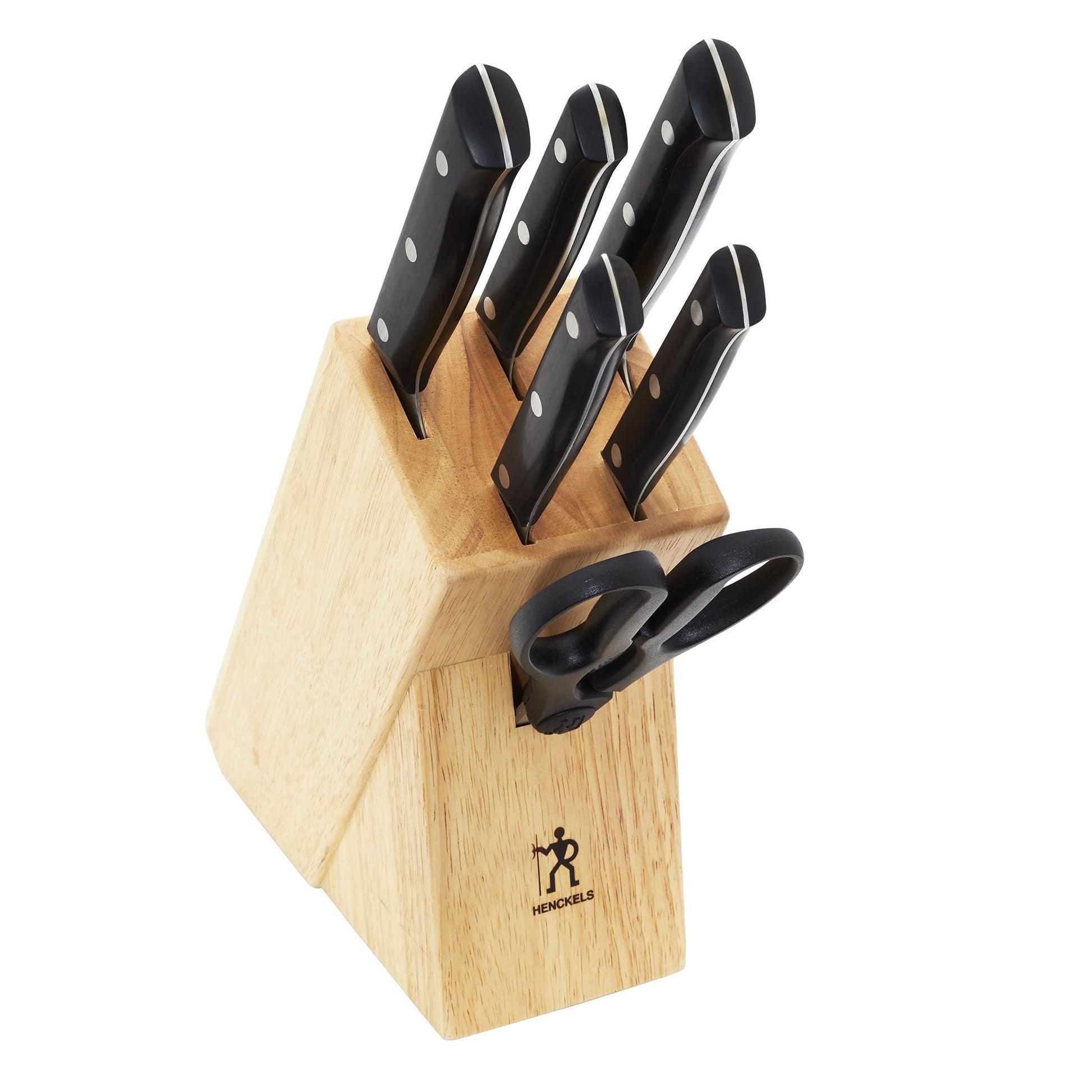 HENCKELS Dynamic 7 Piece Knife Block Set, Nature-Knife Block-DECOROLALA