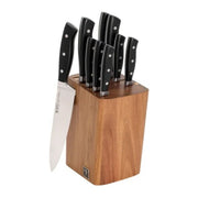HENCKELS Fine Edge Forged II 10 Piece, Knife Block Set, Black-Knife Block-DECOROLALA