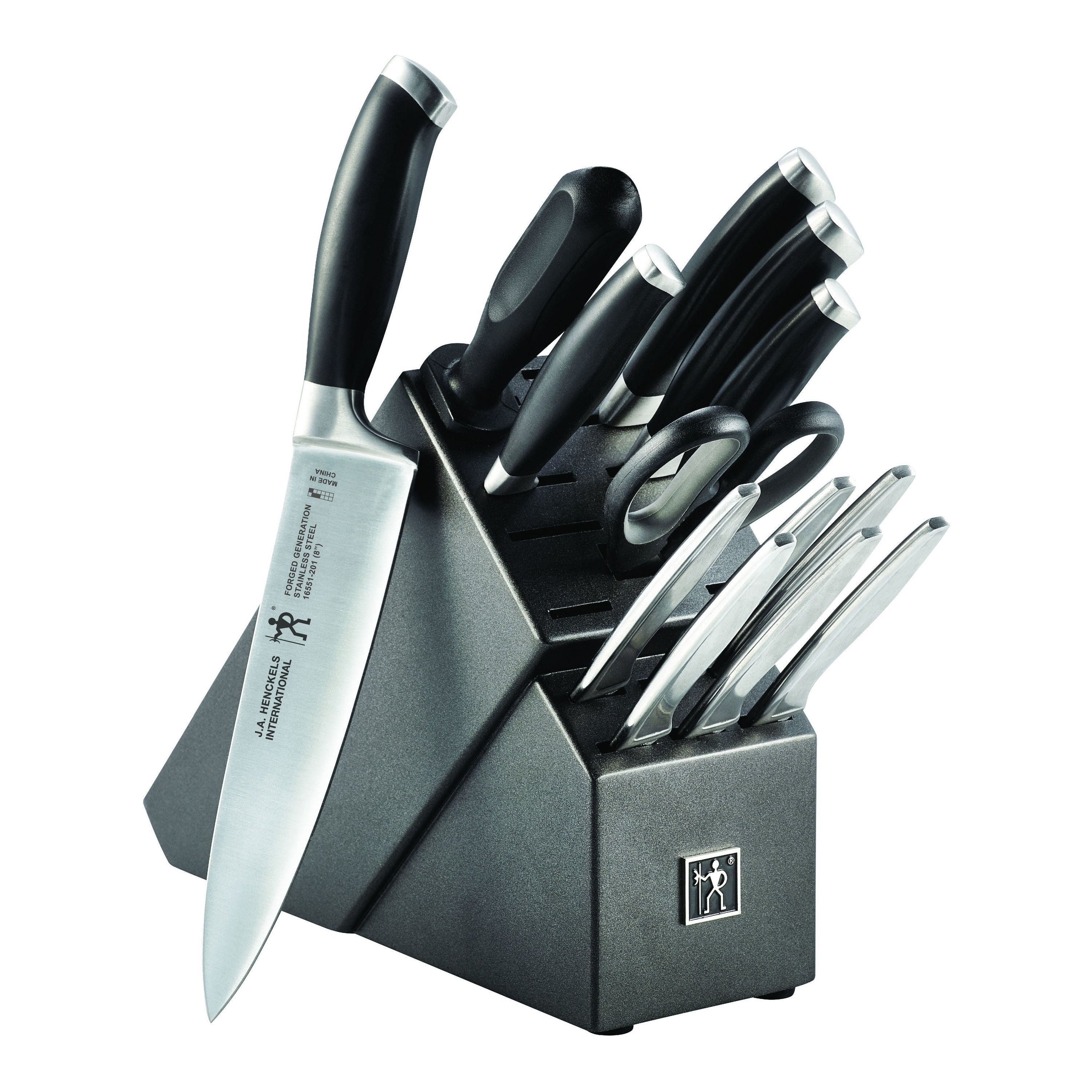 HENCKELS Forged 14-Piece Knife Block Set-Knife Block-DECOROLALA