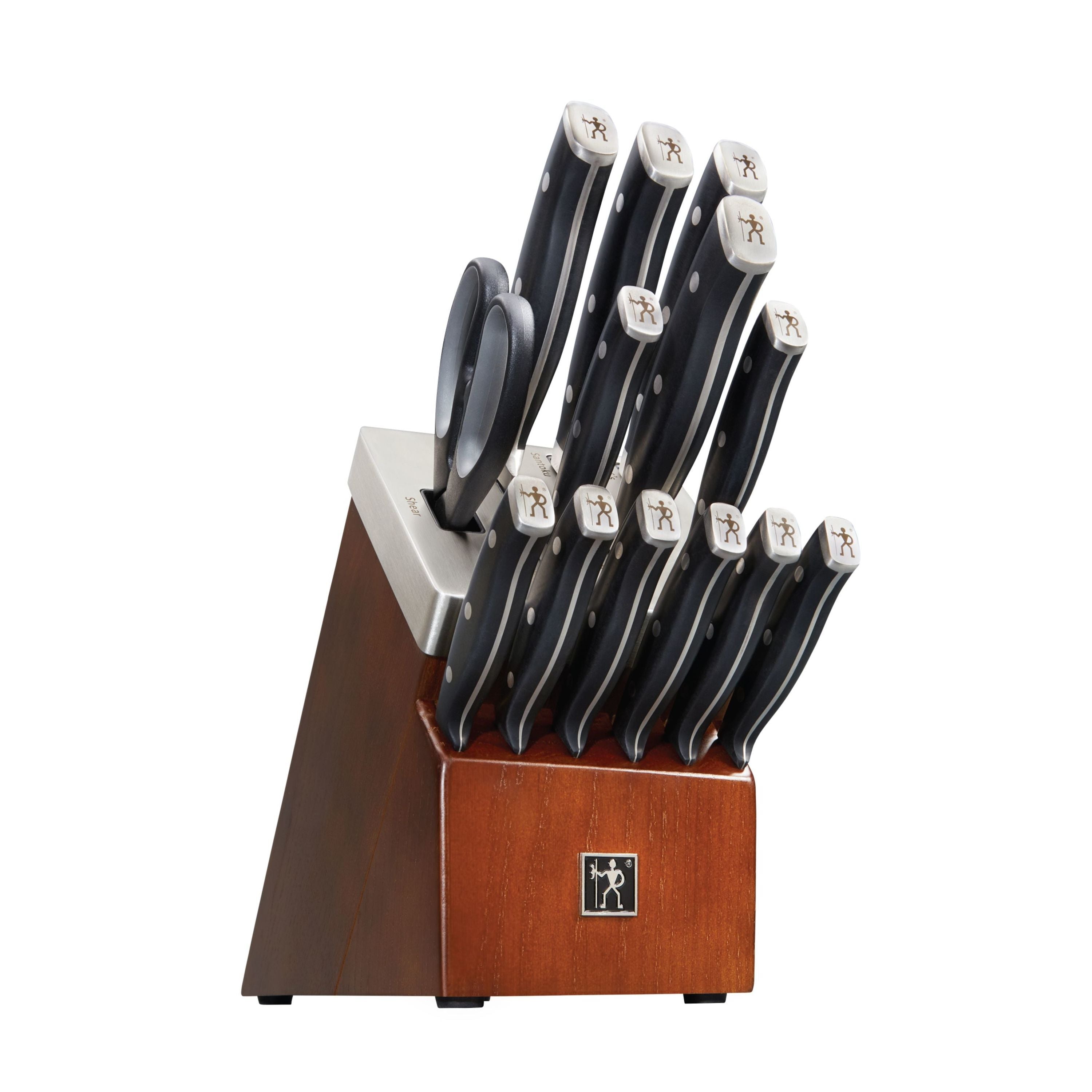 HENCKELS Forged Accent 14-Piece Self-Sharpening Knife Block-Knife Block-DECOROLALA
