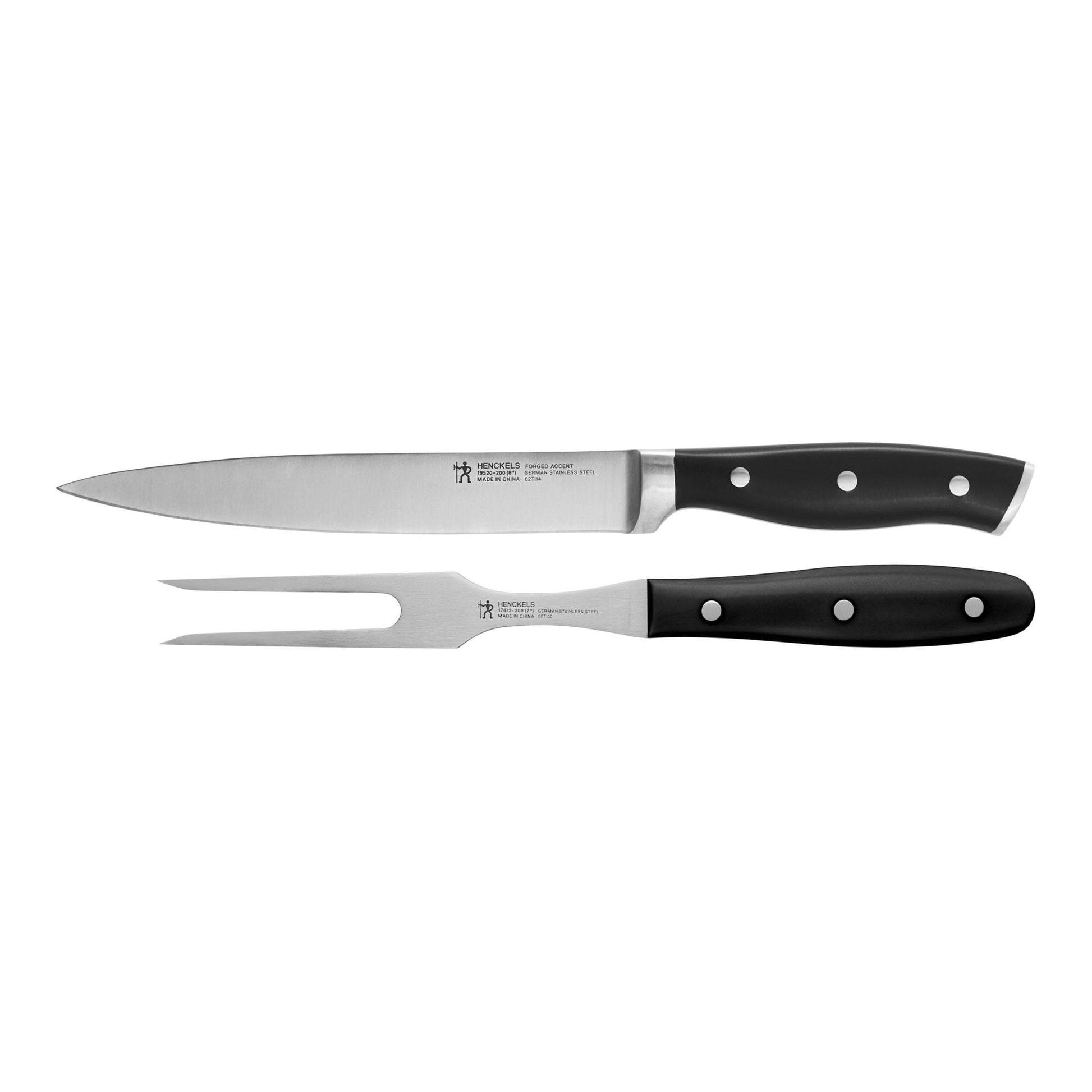 HENCKELS Forged Accent 2 Piece, Knife Set, Black-Knife Set-DECOROLALA