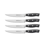 HENCKELS Forged Accent 4 Piece Steak Knife Set Black-Kitchen Tool-DECOROLALA