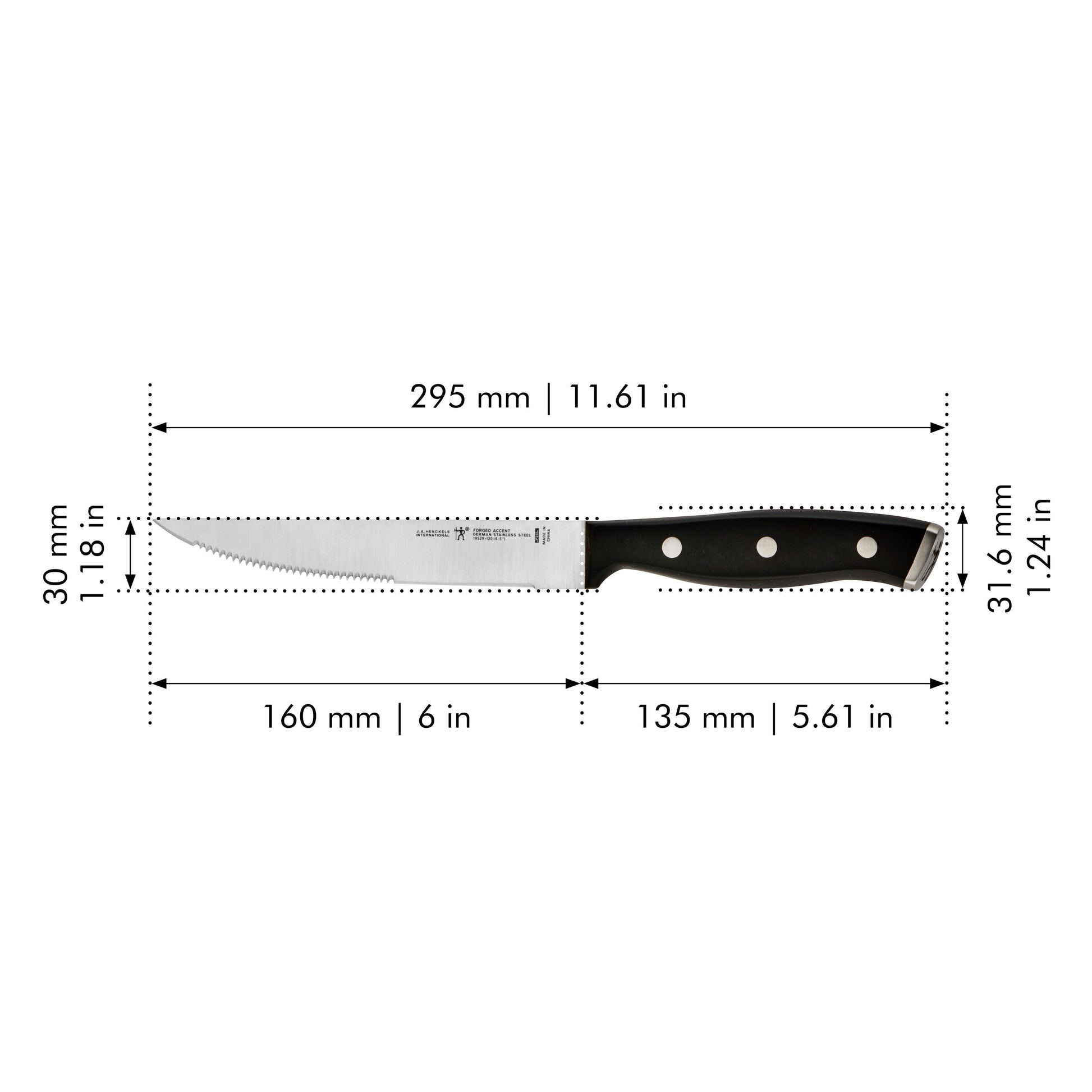 HENCKELS Forged Accent 6.5 inch Utility Knife, Black-Utility Knife-DECOROLALA