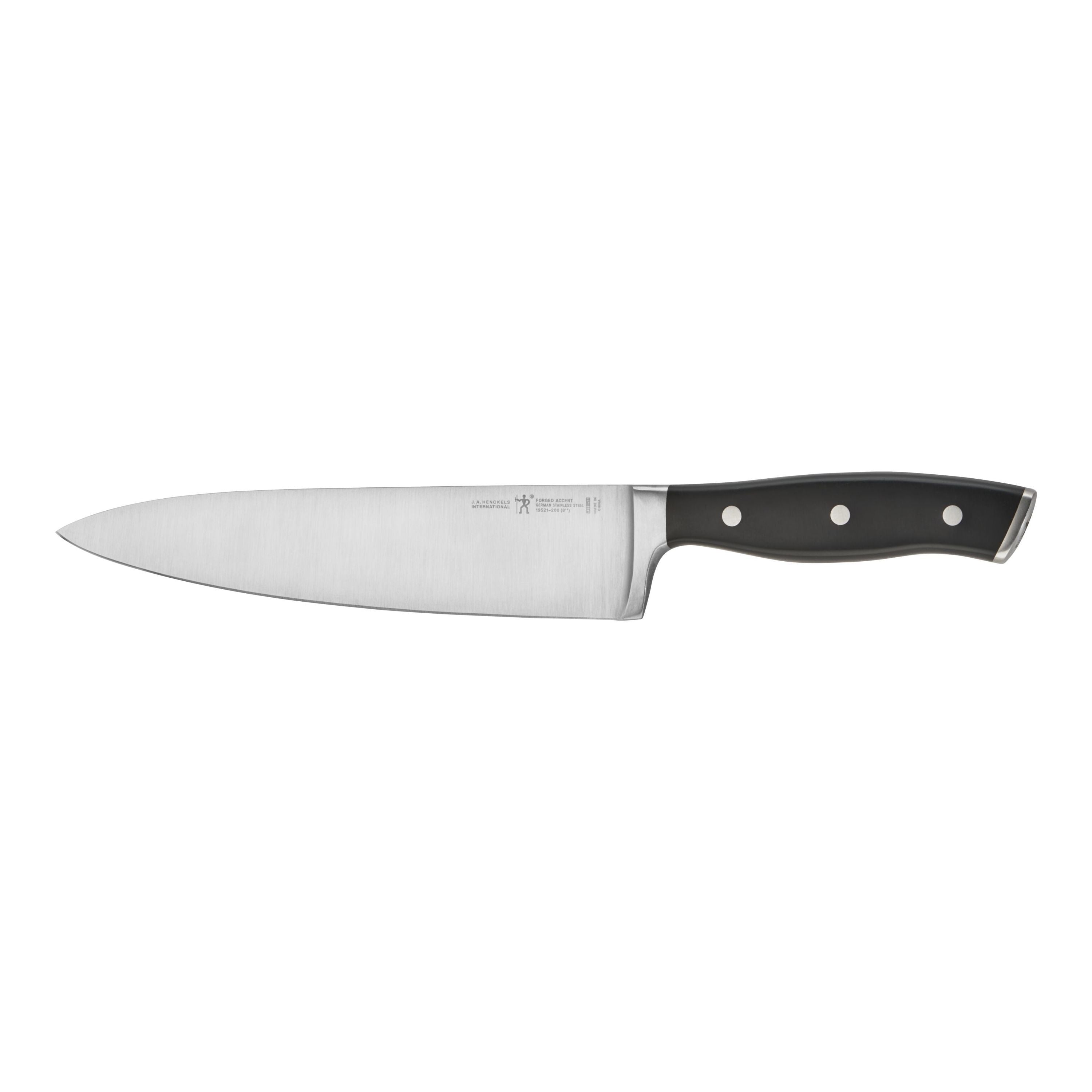 HENCKELS Forged Accent 8 inch Chef's Knife, Black-Chef Knife-DECOROLALA
