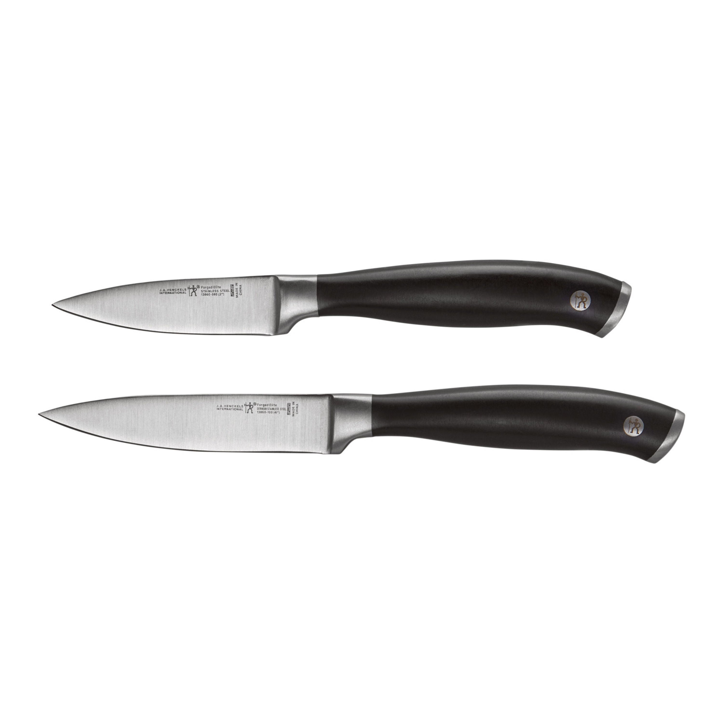 HENCKELS Forged Silvercap Elite 2 Piece Knife Set Black-n/a-DECOROLALA