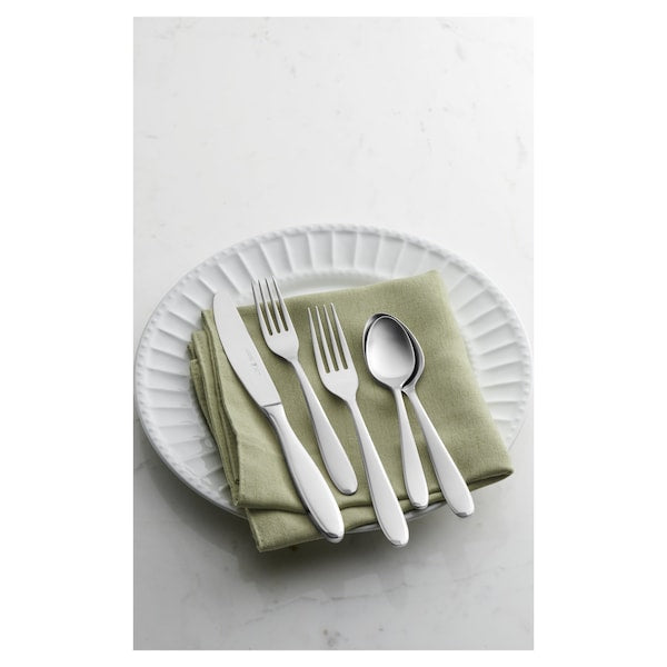 HENCKELS Gem 20 Piece Flatware Set Matted/Polished-Flatware Set-DECOROLALA
