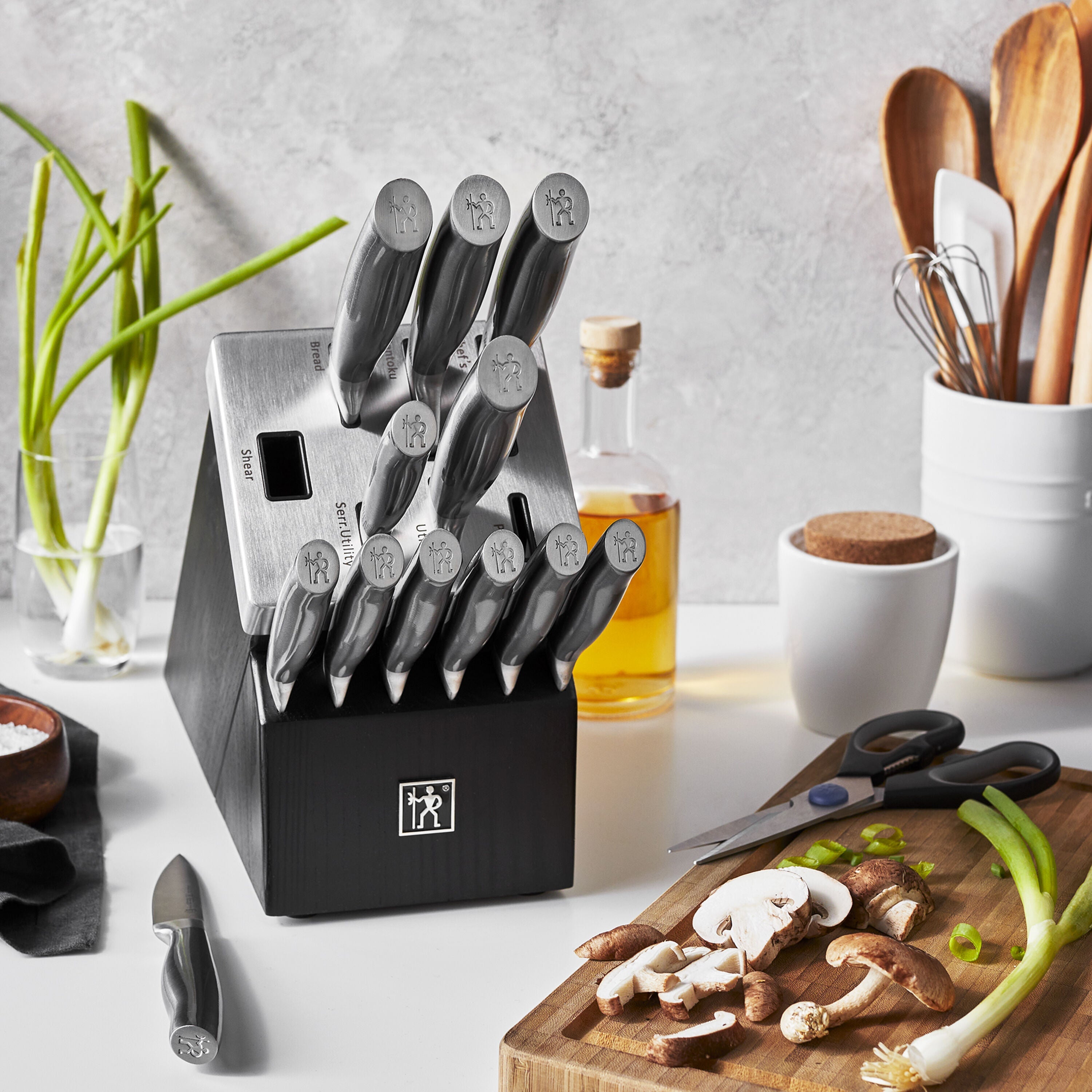 HENCKELS Graphite 14 Piece, Knife Block Set-Knife Block-DECOROLALA