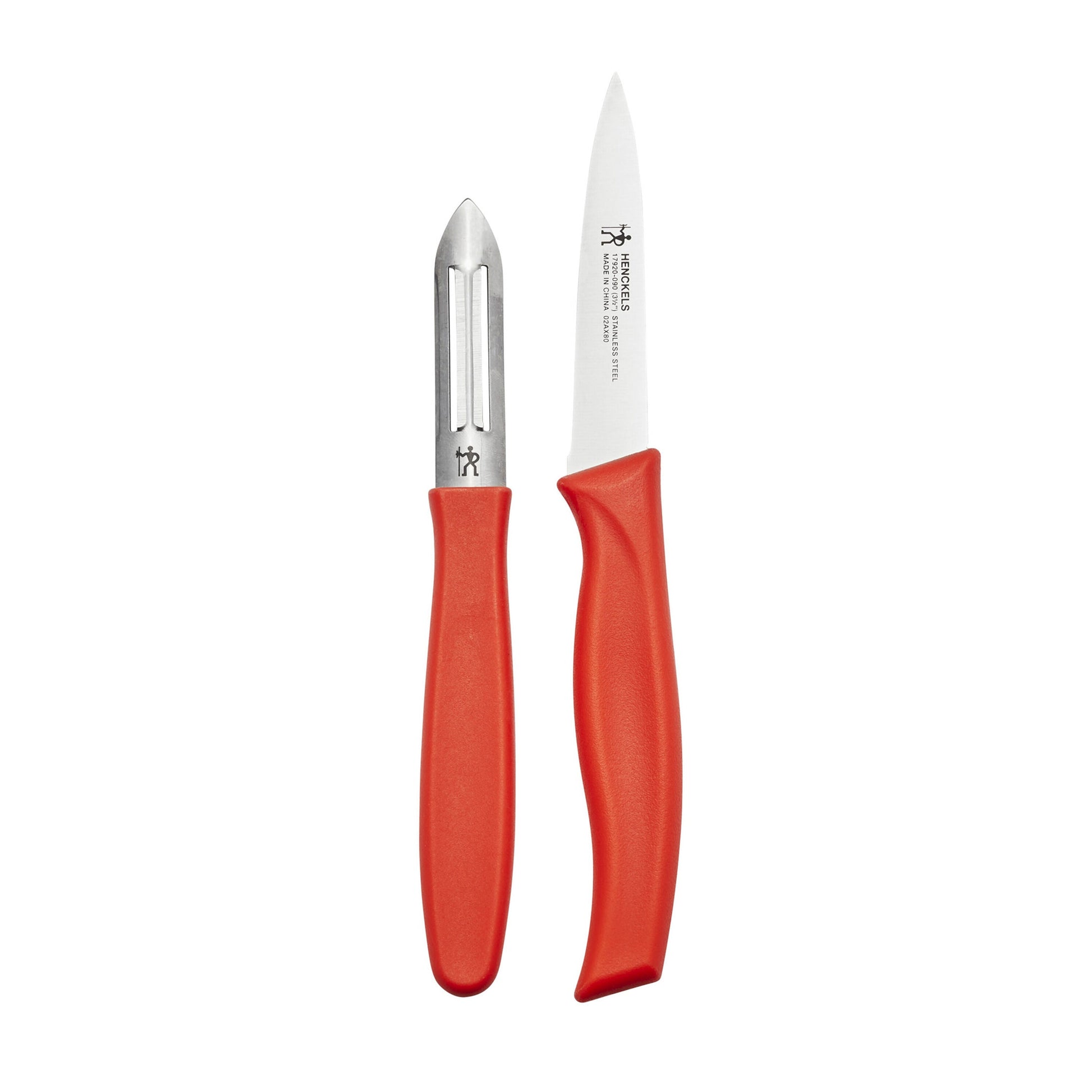 HENCKELS Kitchen Elements 2 Piece, Knife Set, Red-Knife Set-DECOROLALA