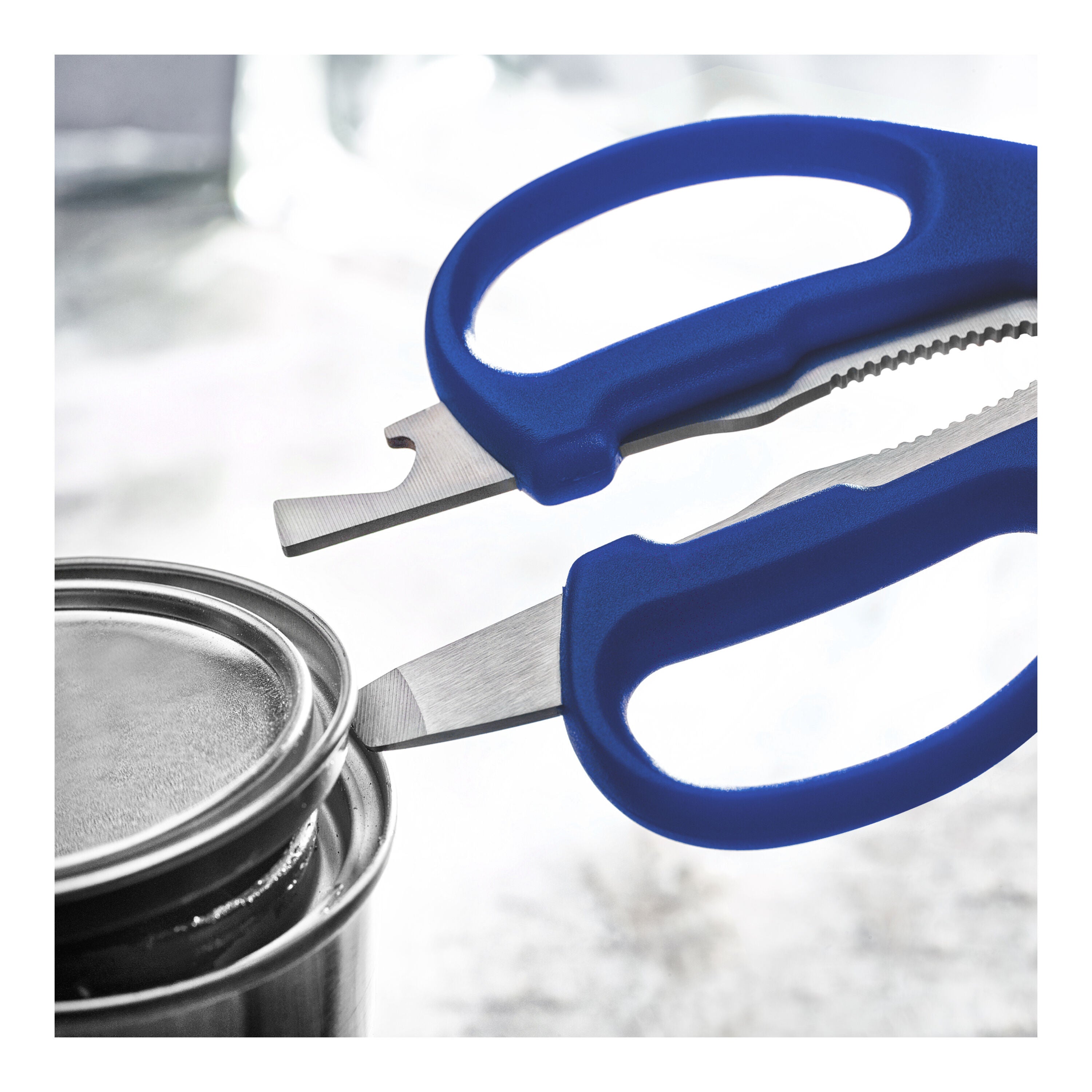 HENCKELS Kitchen Elements Multi-Purpose Shears, Blue-Kitchen Shear-DECOROLALA