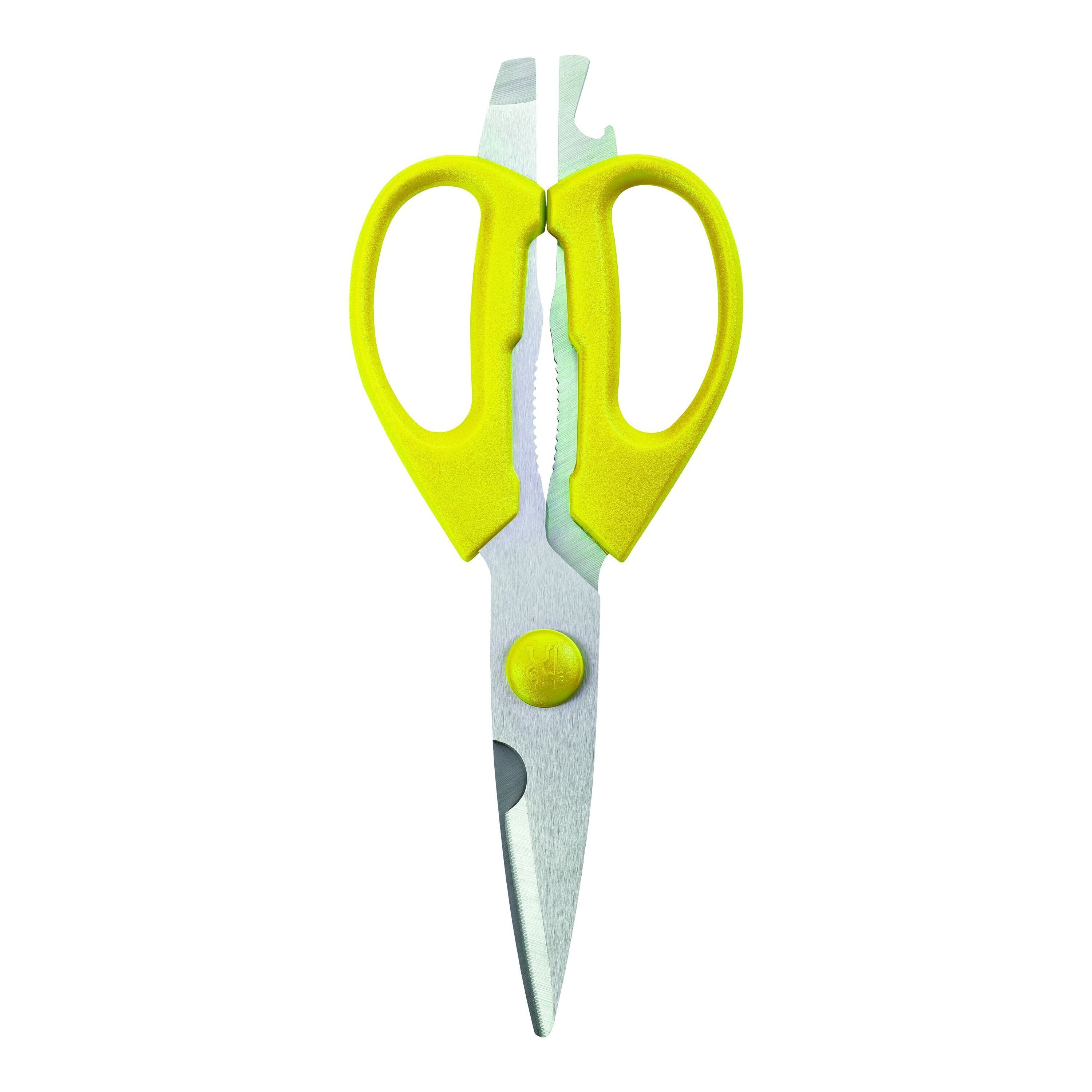 HENCKELS Kitchen Elements Multi-Purpose Shears, Yellow-Kitchen Shear-DECOROLALA