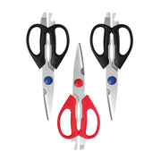 HENCKELS Kitchen Elements Shears Set 3 Piece, Stainless Steel-Kitchen Shear-DECOROLALA