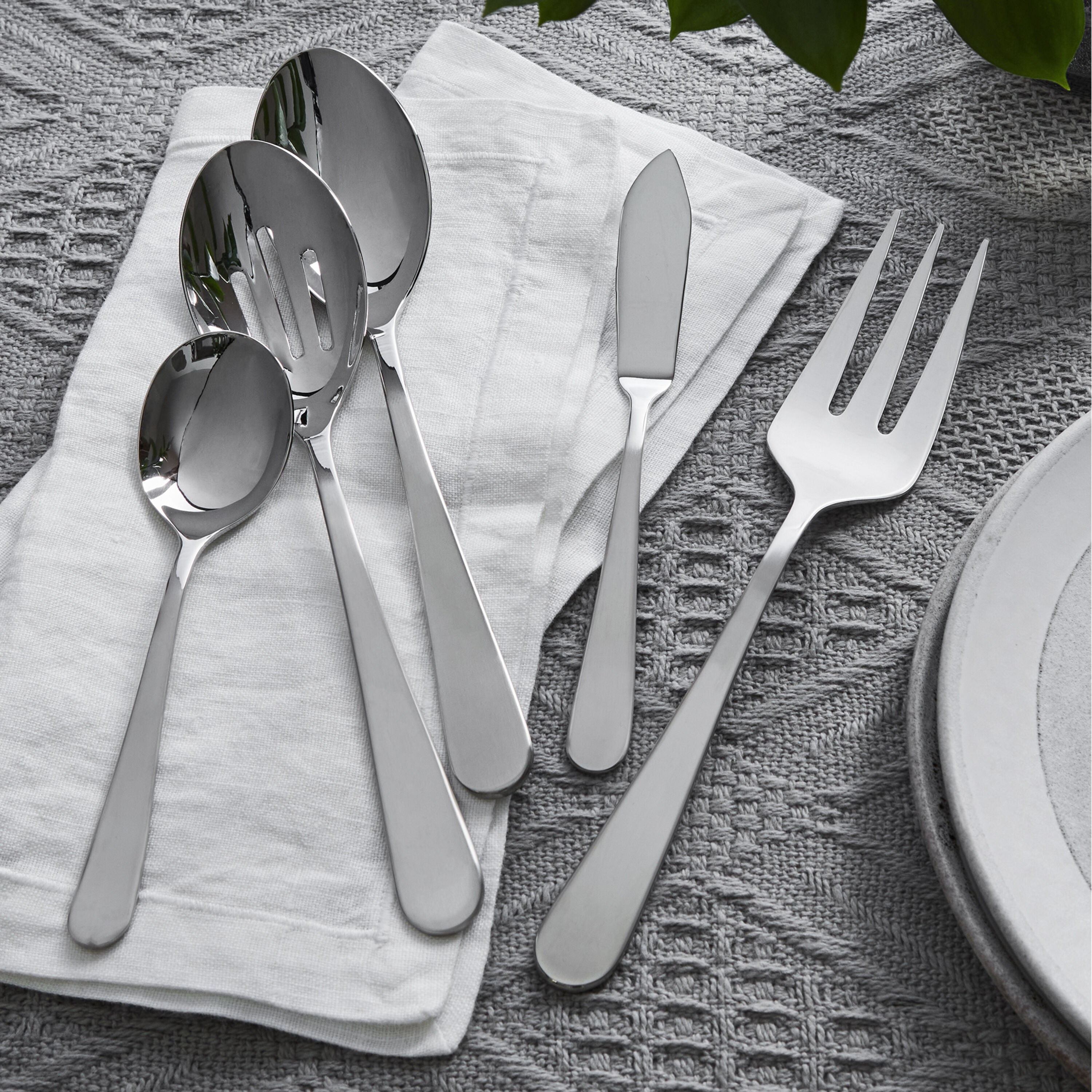 HENCKELS Lucena 65 Piece Flatware Set Stainless-Flatware Set-DECOROLALA