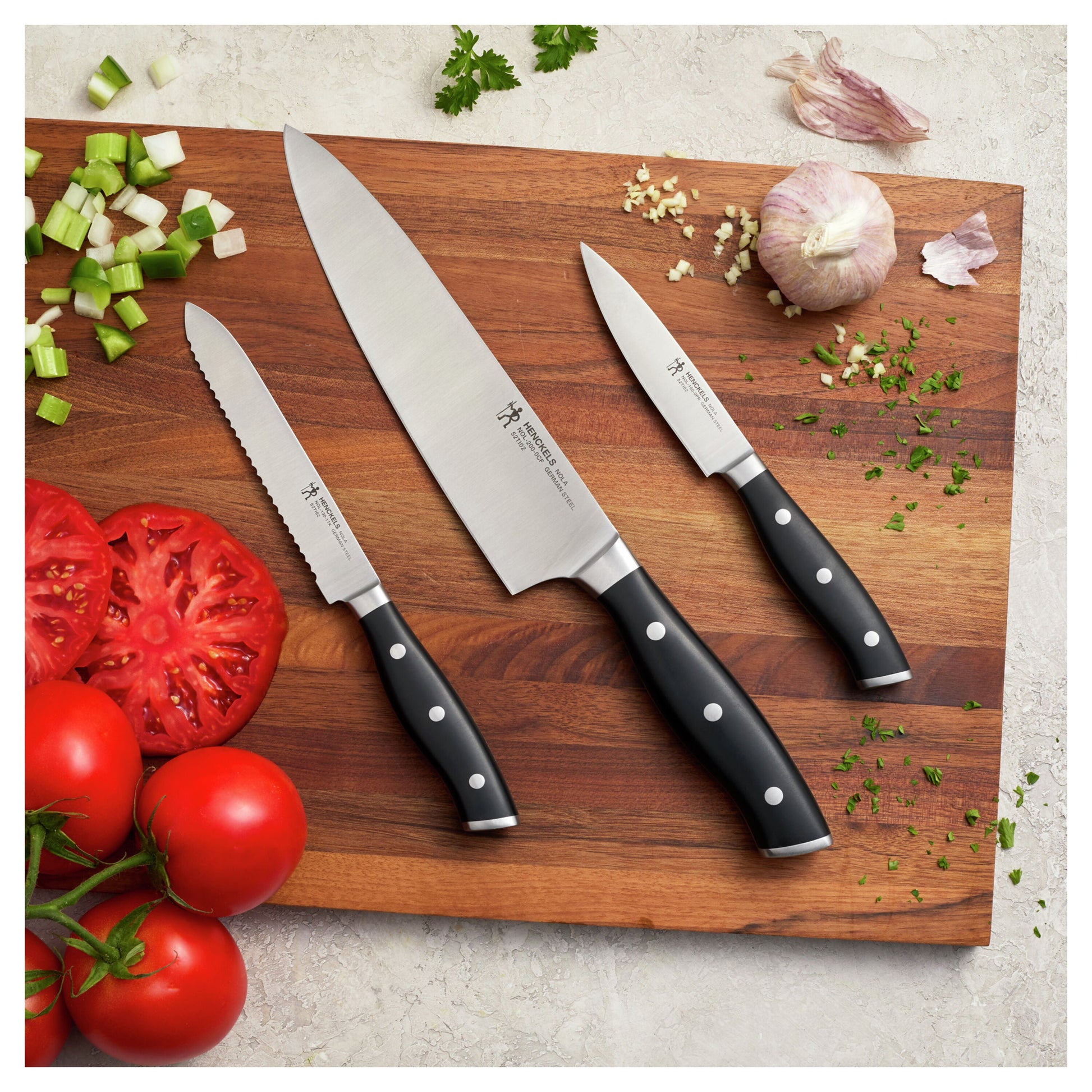 HENCKELS Nola 3-Piece Knife Set - German Stainless-DECOROLALA