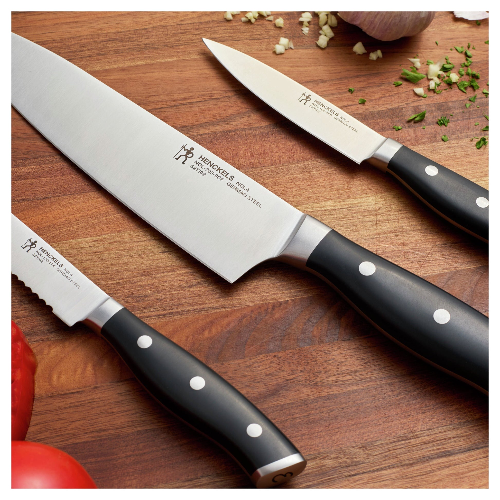 HENCKELS Nola 3-Piece Knife Set - German Stainless-DECOROLALA