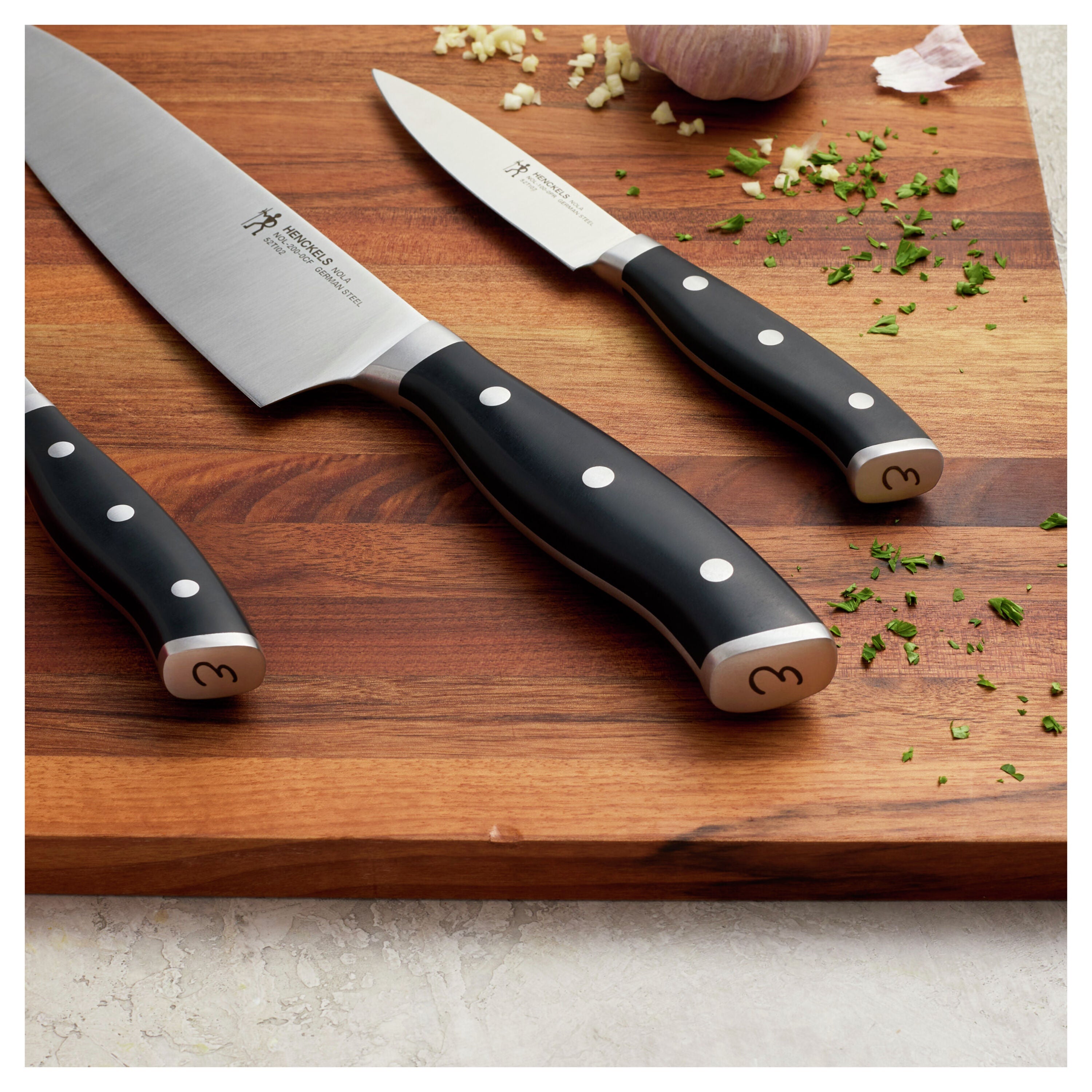 HENCKELS Nola 3-Piece Knife Set - German Stainless-DECOROLALA