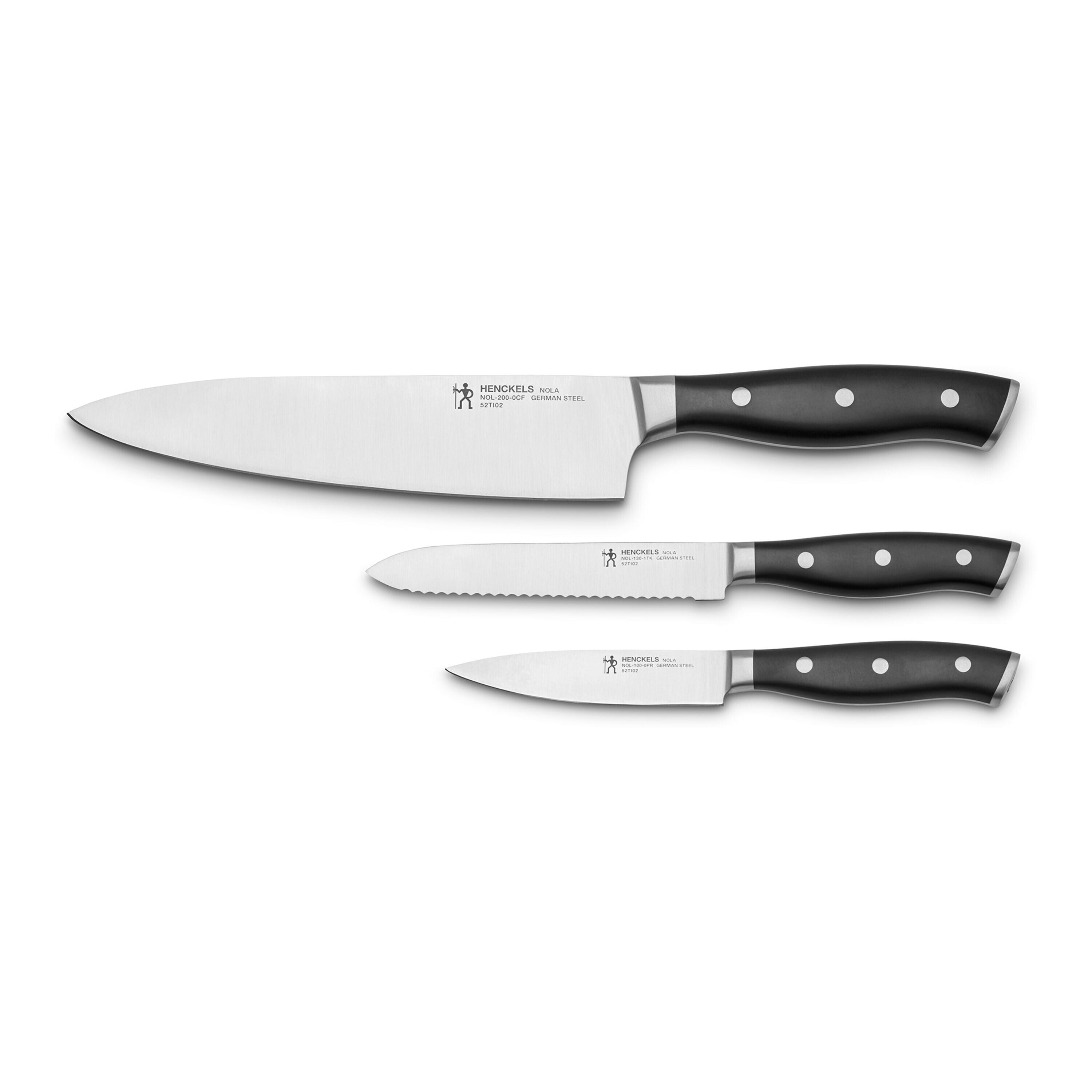 HENCKELS Nola 3-Piece Knife Set - German Stainless-DECOROLALA