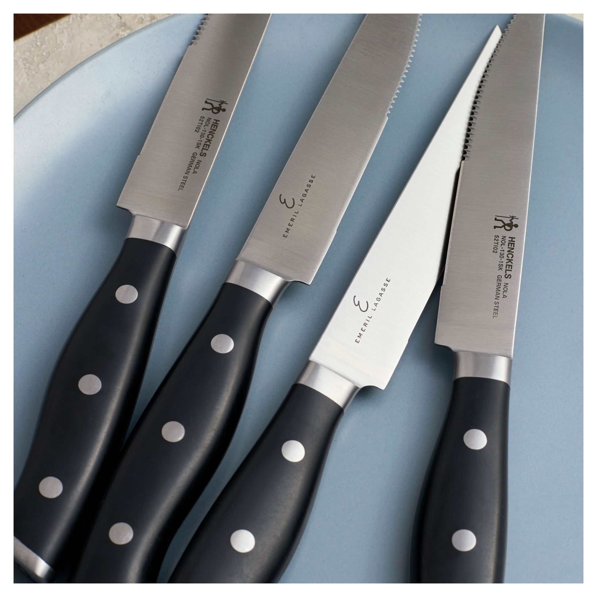 HENCKELS Nola 4-Piece Steak Knife Set-DECOROLALA