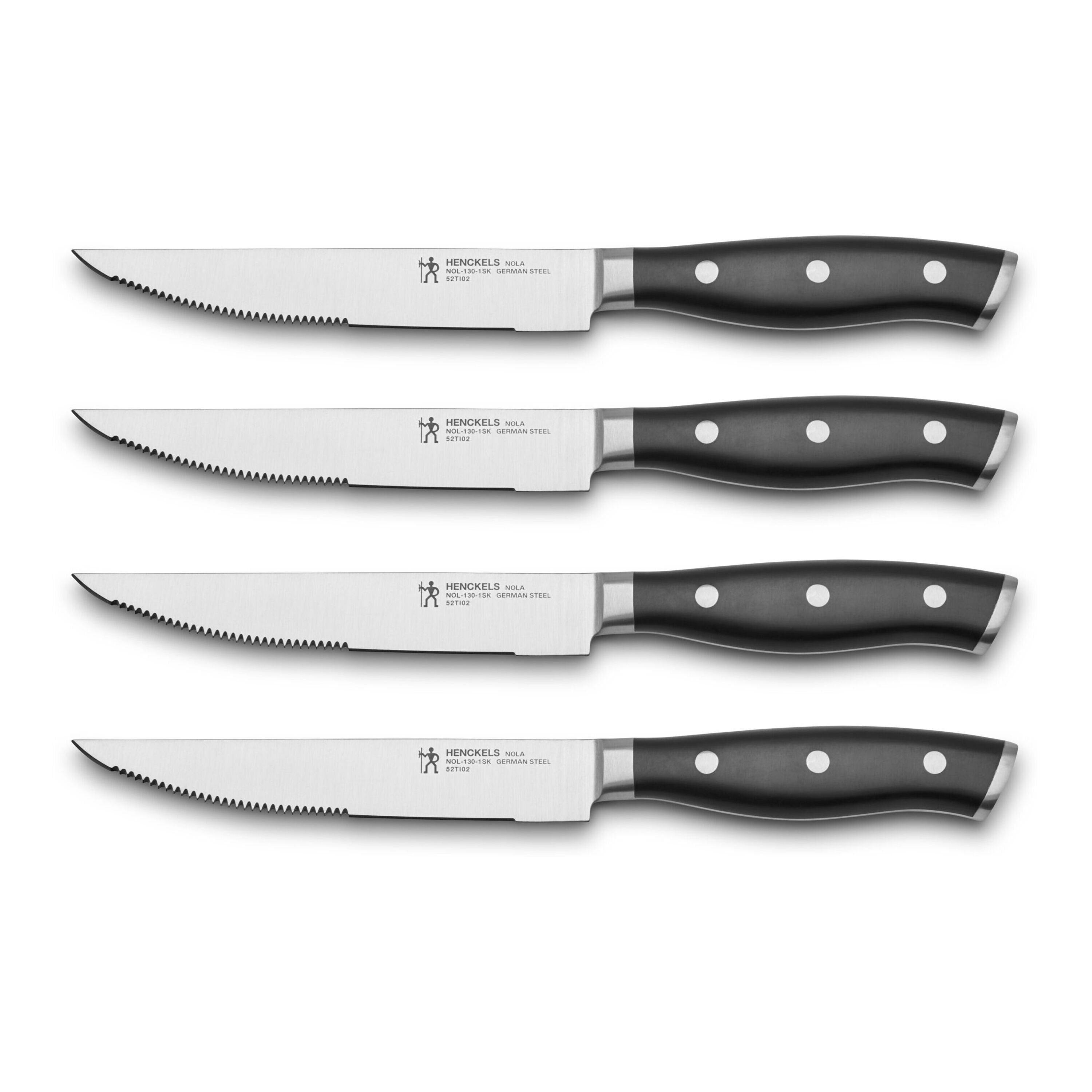 HENCKELS Nola 4-Piece Steak Knife Set-DECOROLALA