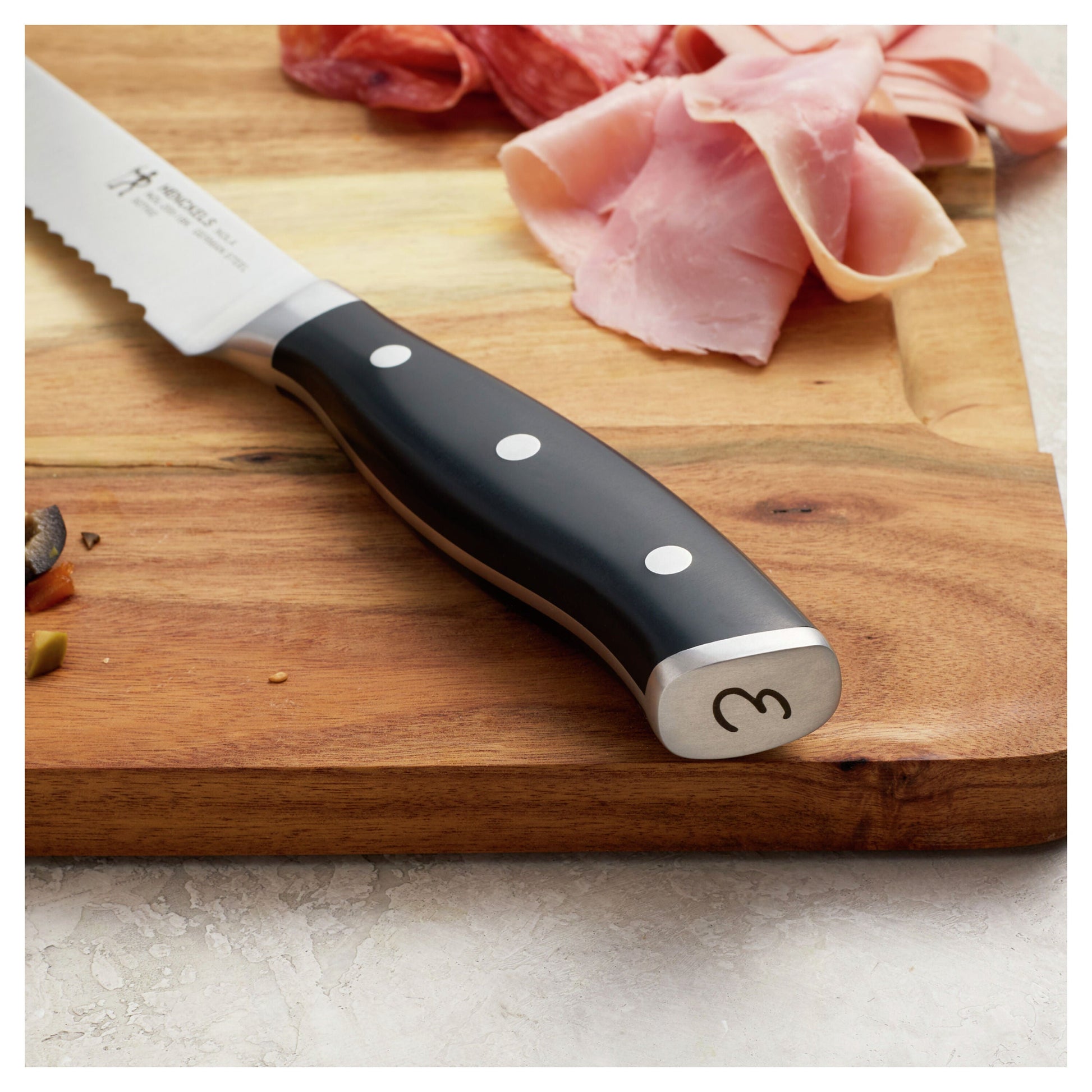 HENCKELS Nola 8" Bread Knife - German Stainless Steel-DECOROLALA