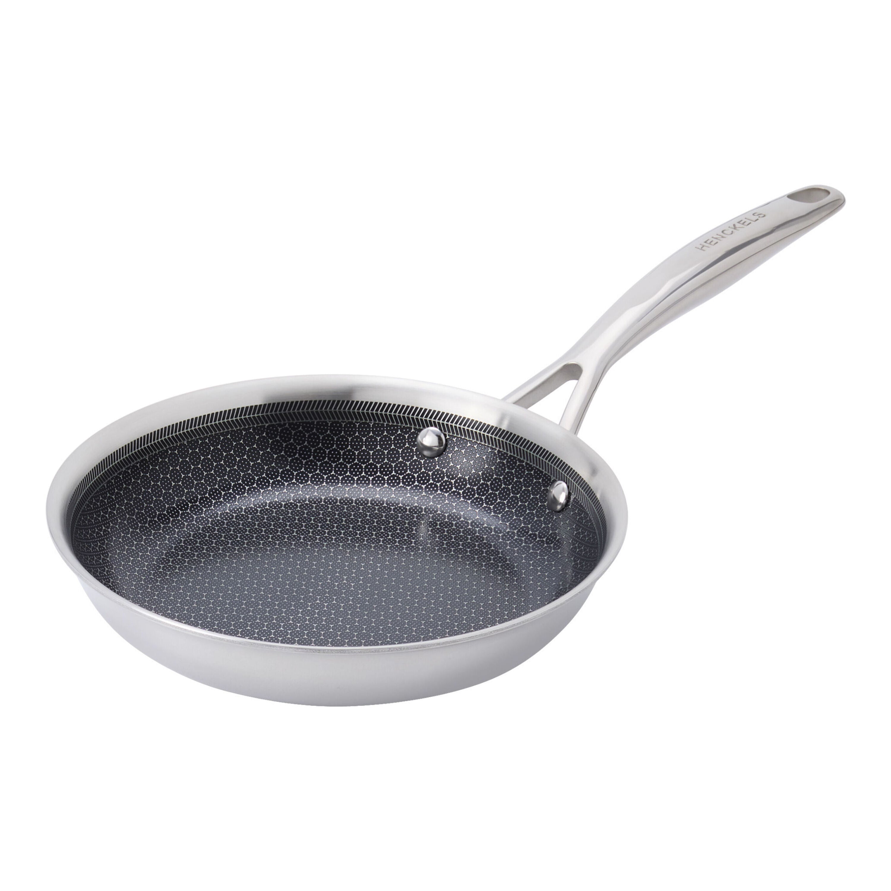 HENCKELS Paradigm Ceramic 8" Frying Pan - Stainless Steel-DECOROLALA