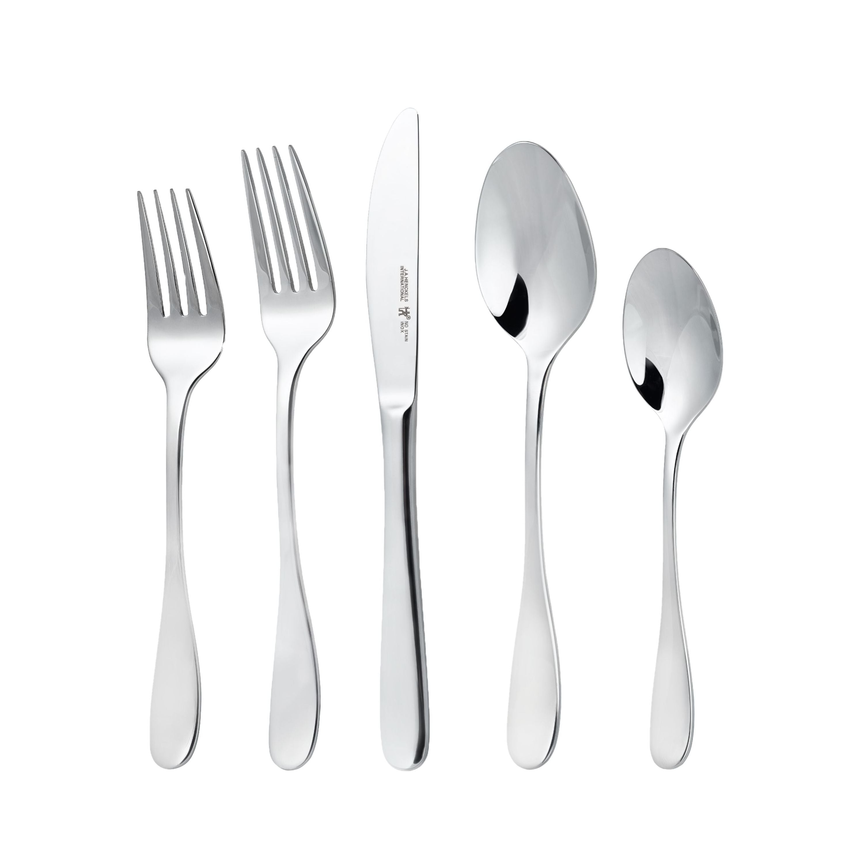 HENCKELS Sienna 20pc Flatware Set 18/10 Stainless-Flatware Set-DECOROLALA