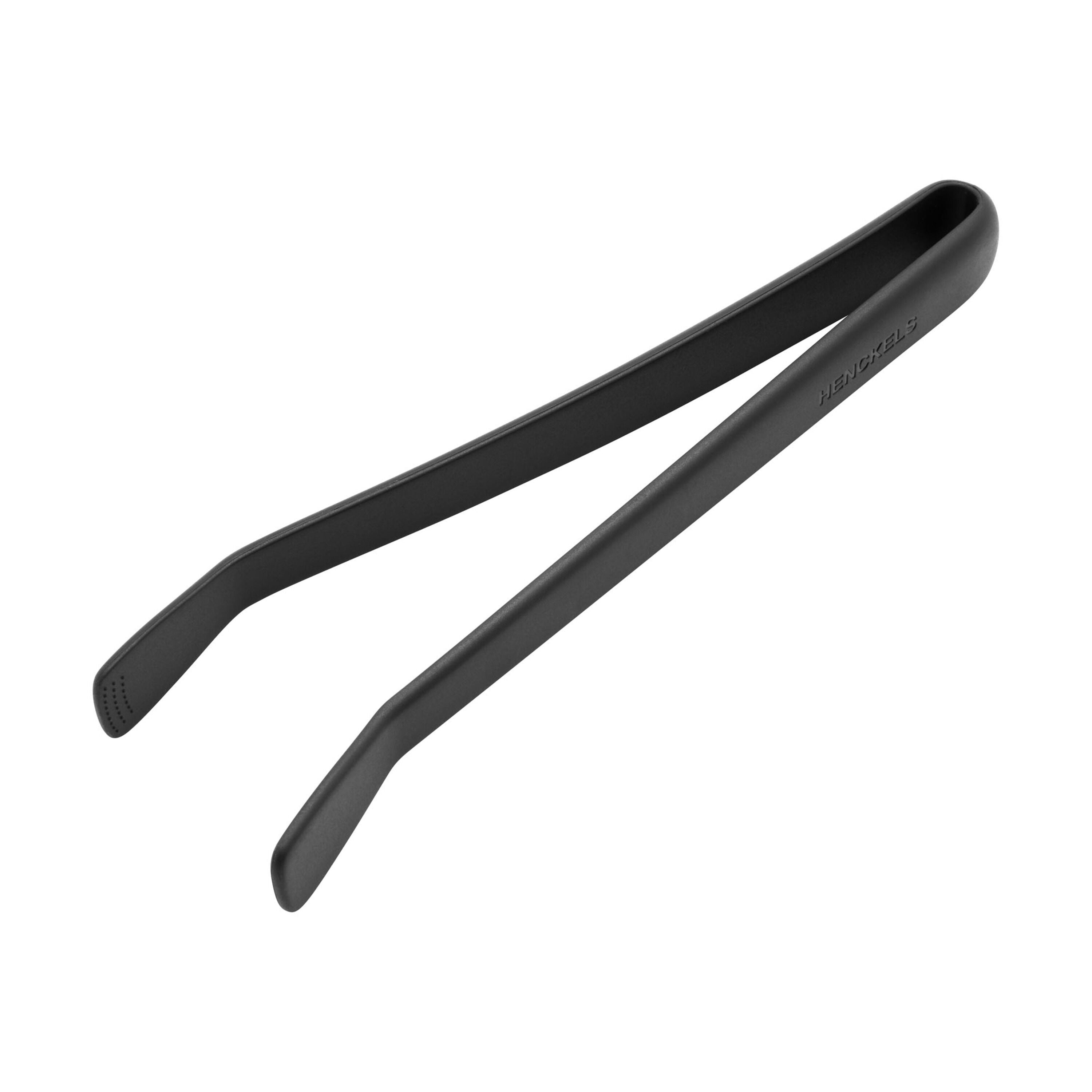 HENCKELS Silicone Onyx 27 cm Silicone Tongs, Black-Tong-DECOROLALA