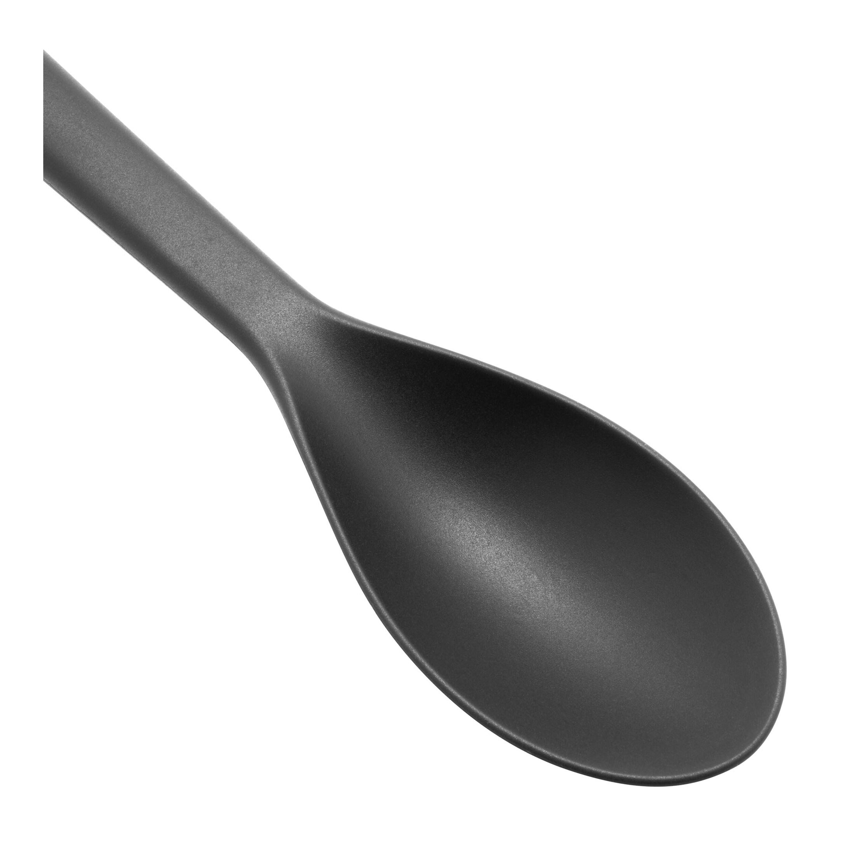 HENCKELS Silicone Onyx 31 cm Silicone Cooking Spoon, Black-Spoon-DECOROLALA