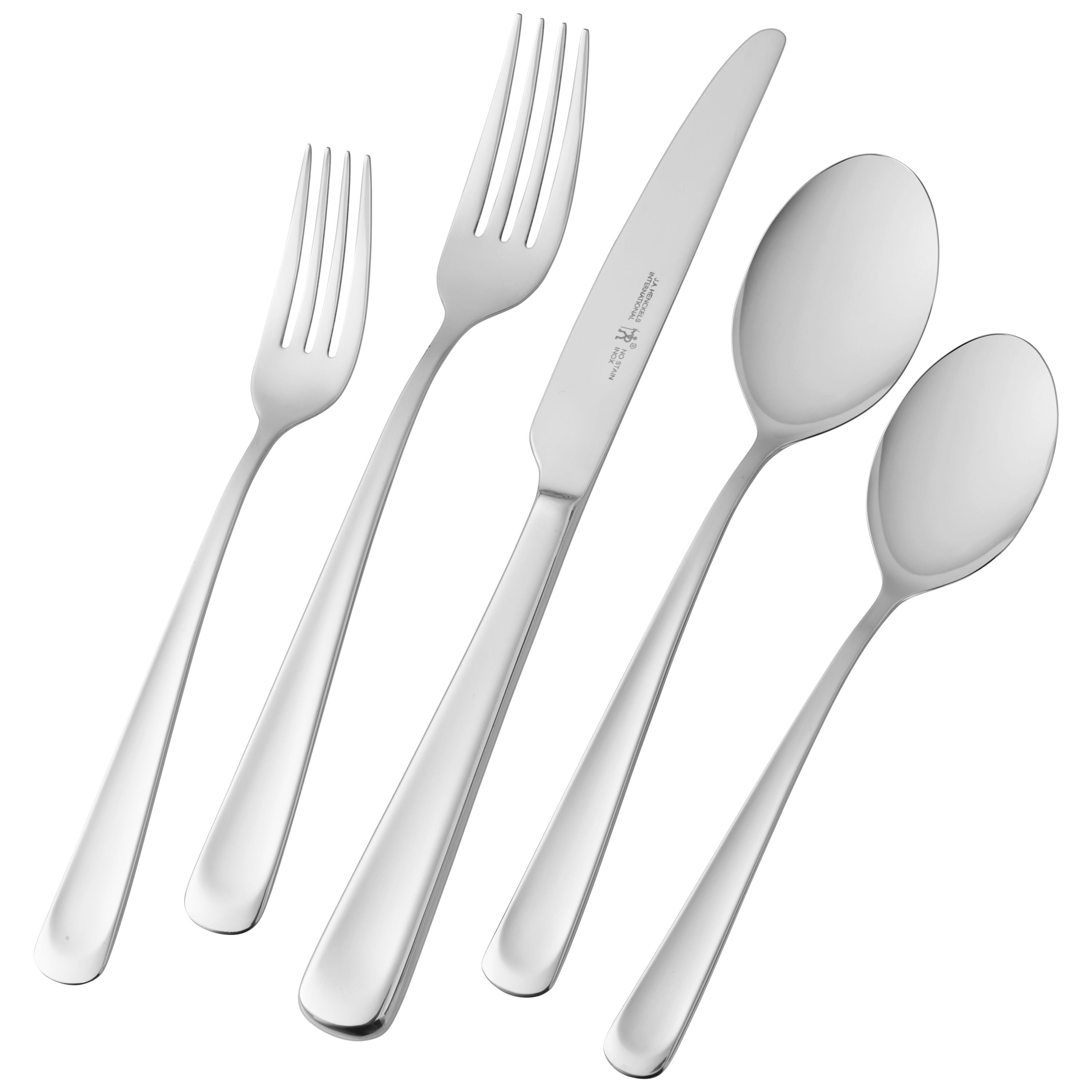 HENCKELS Silvano 45pc Flatware Set Polished Stainless-Flatware Set-DECOROLALA