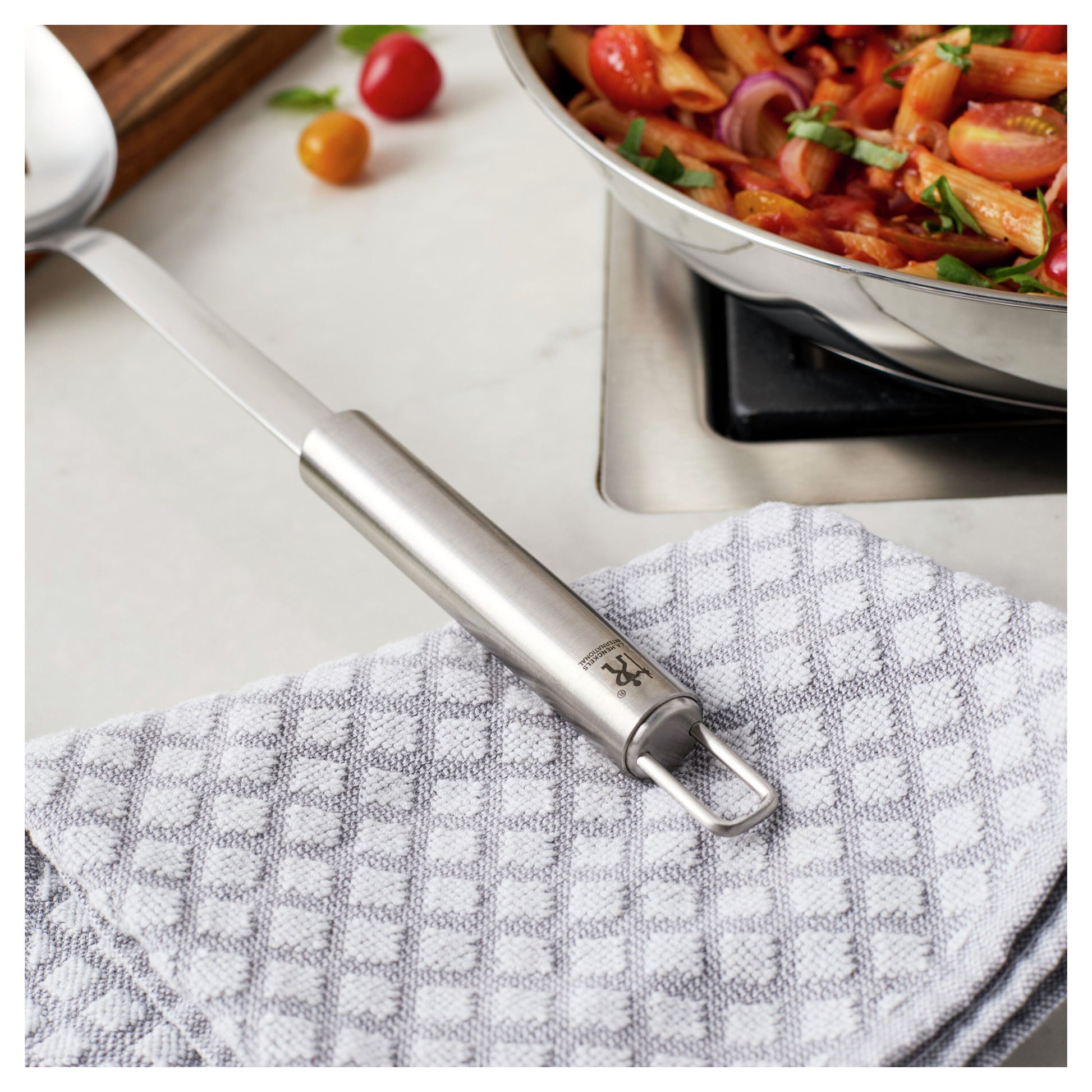 HENCKELS Slotted Serving Spoon 33cm Stainless Steel-DECOROLALA