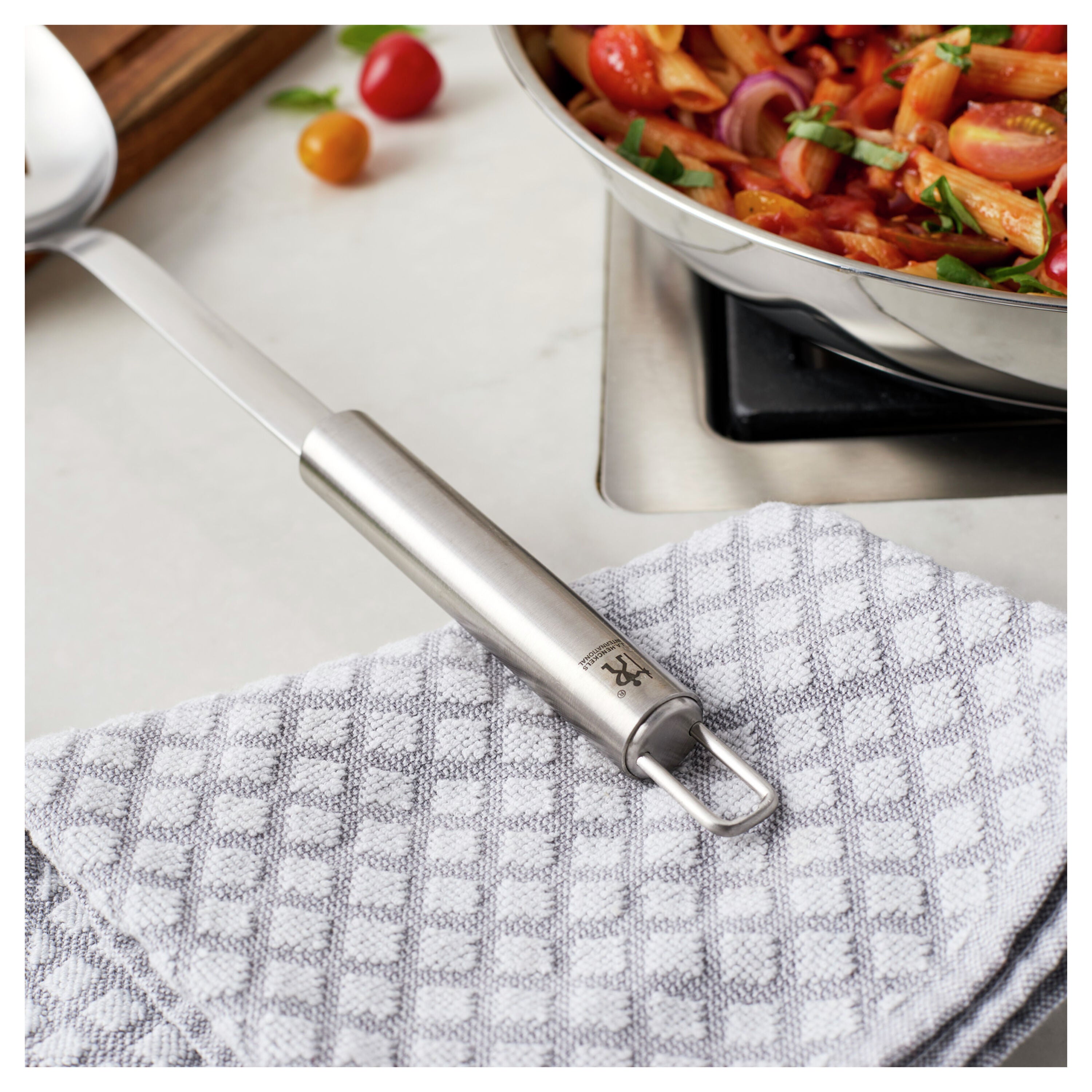 HENCKELS Slotted Serving Spoon 33cm Stainless Steel-DECOROLALA