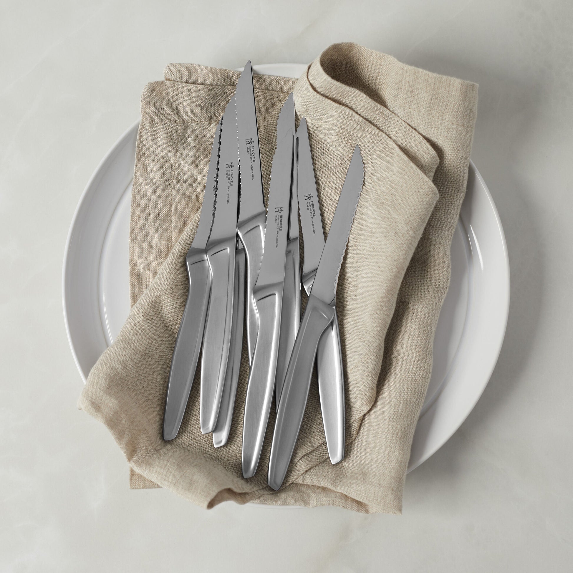 HENCKELS Stainless Steel Steak Knives - Set of 4-Kitchen Tool-DECOROLALA