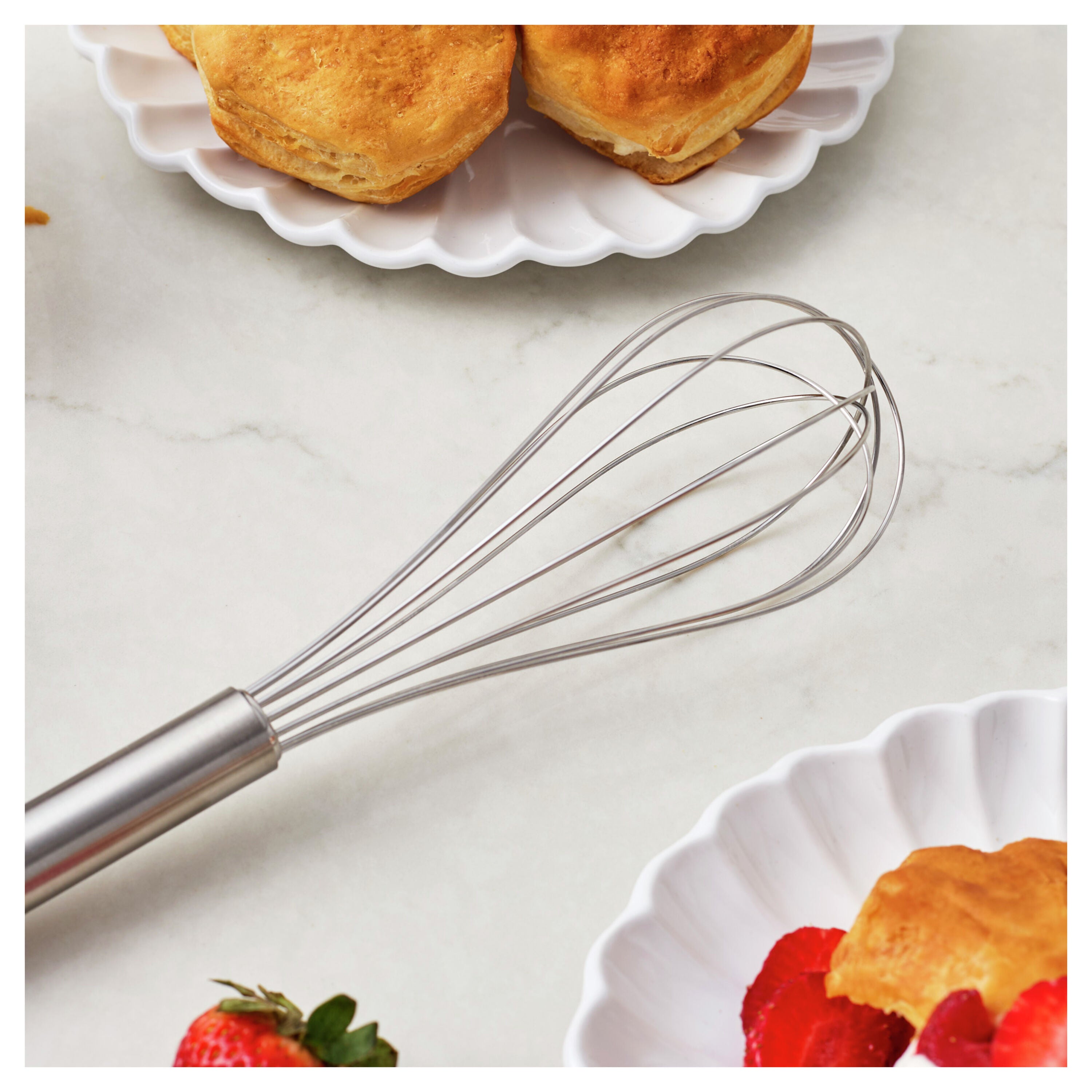 HENCKELS Stainless Steel Whisk - 29cm Brushed-DECOROLALA