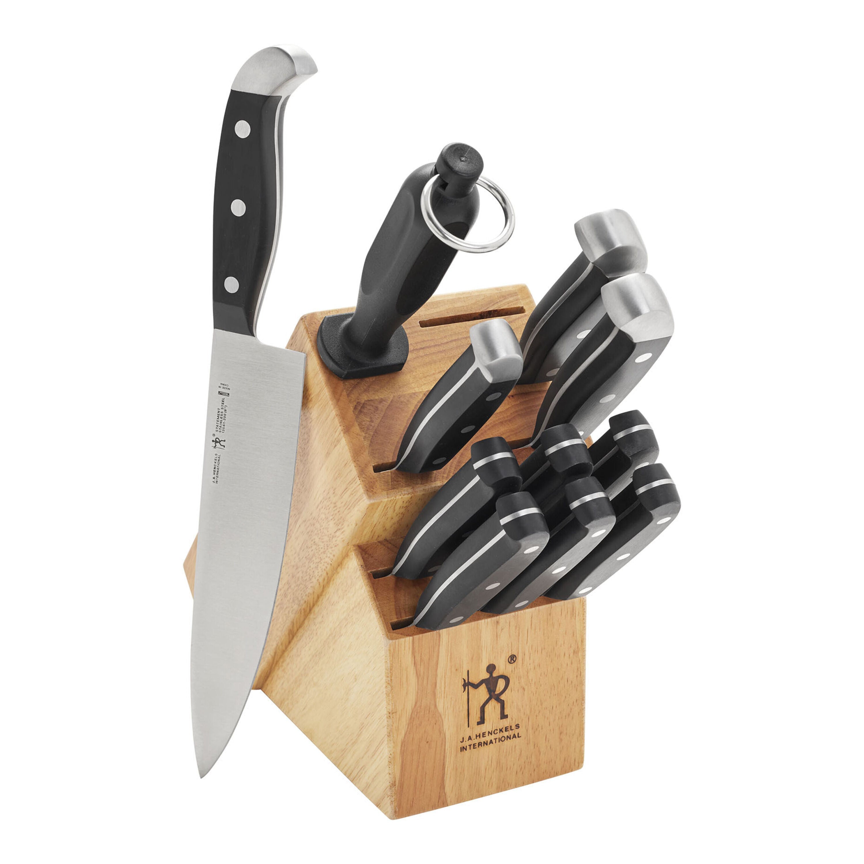 HENCKELS Statement 12 Piece, Knife Block Set, Nature-n/a-DECOROLALA