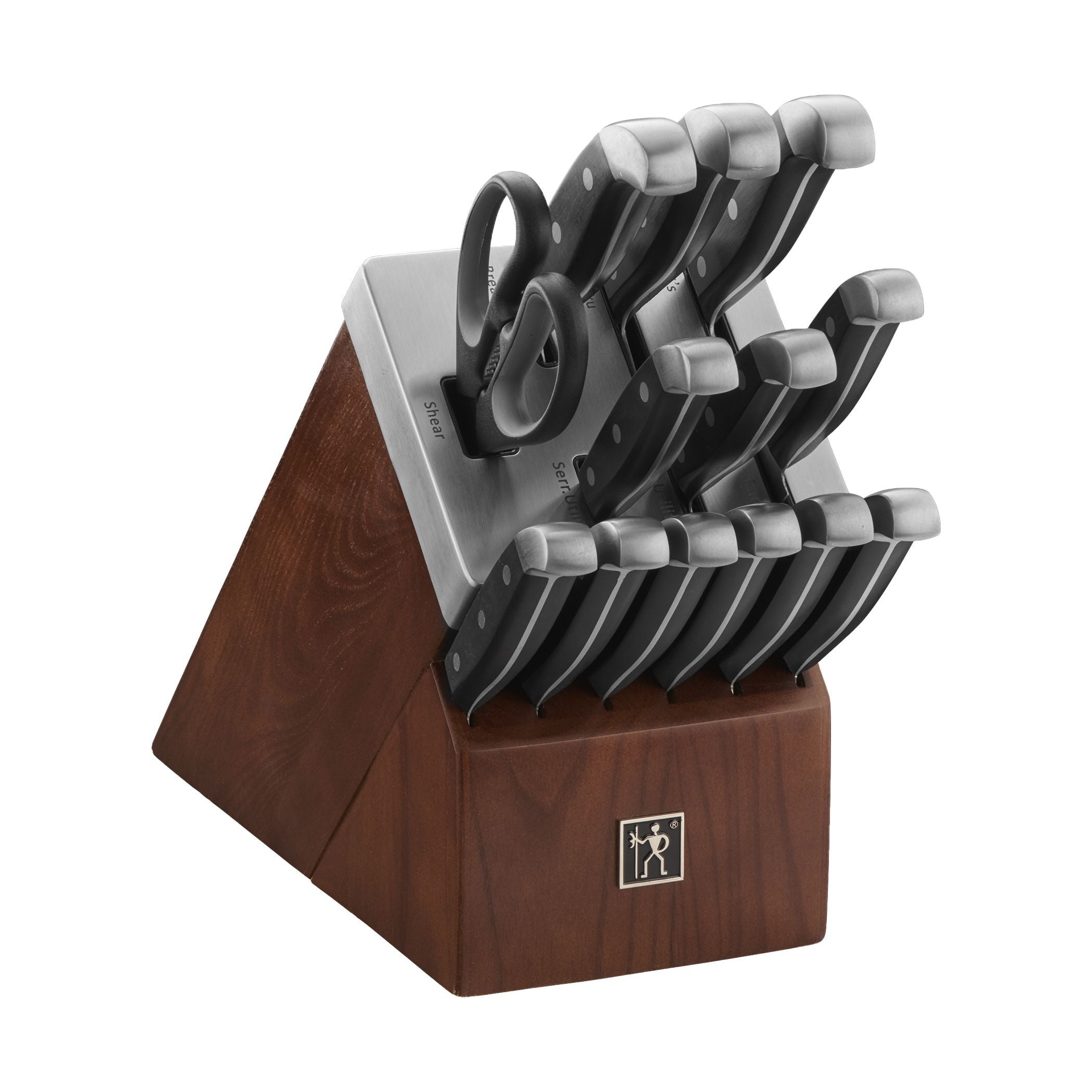 HENCKELS Statement 14 Piece Knife Block Set - Brown-Knife Block-DECOROLALA