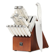 HENCKELS Statement 14 Piece Knife Block Set, White-Knife Block-DECOROLALA