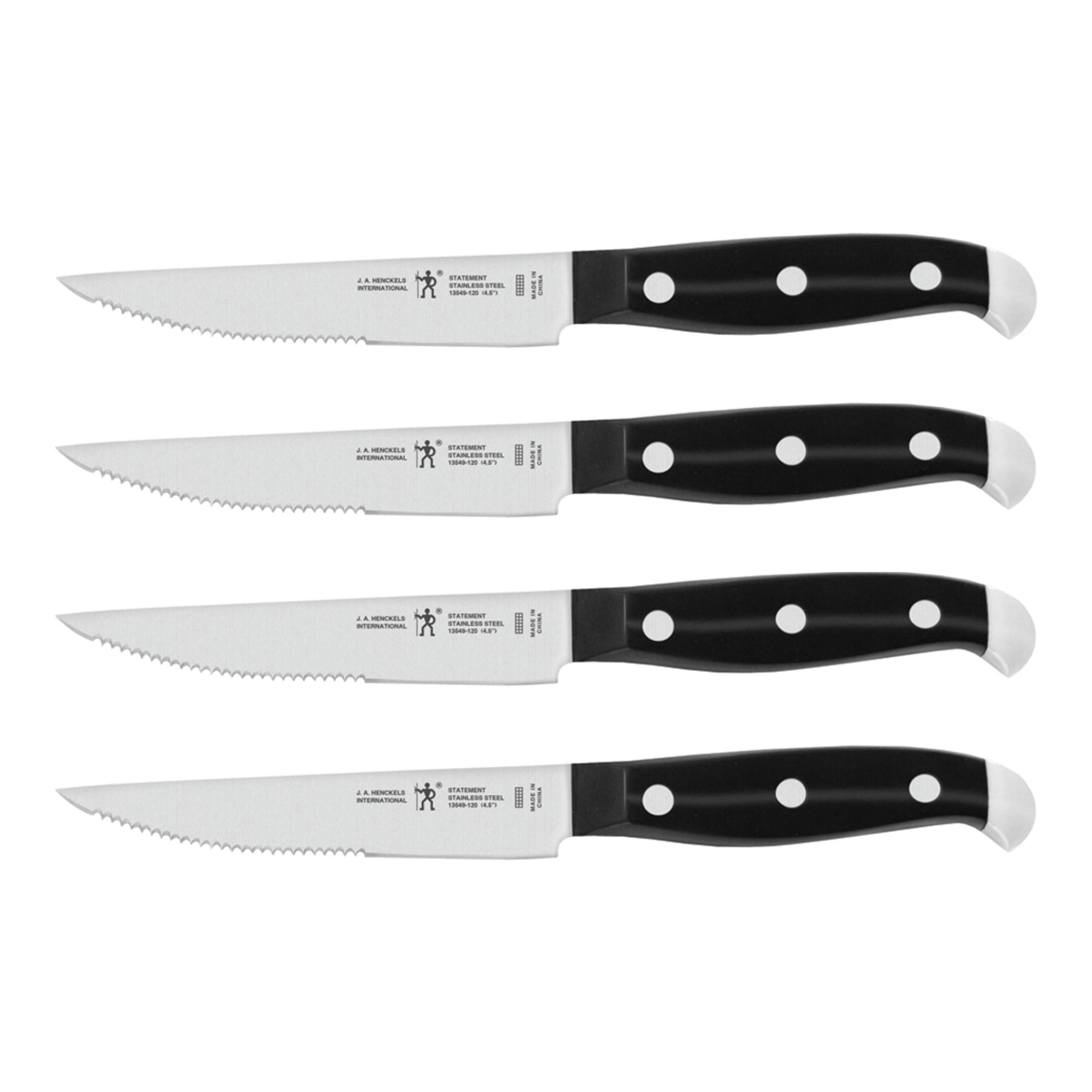 HENCKELS Statement 4 Piece Steak Knife Set-Steak Knife-DECOROLALA